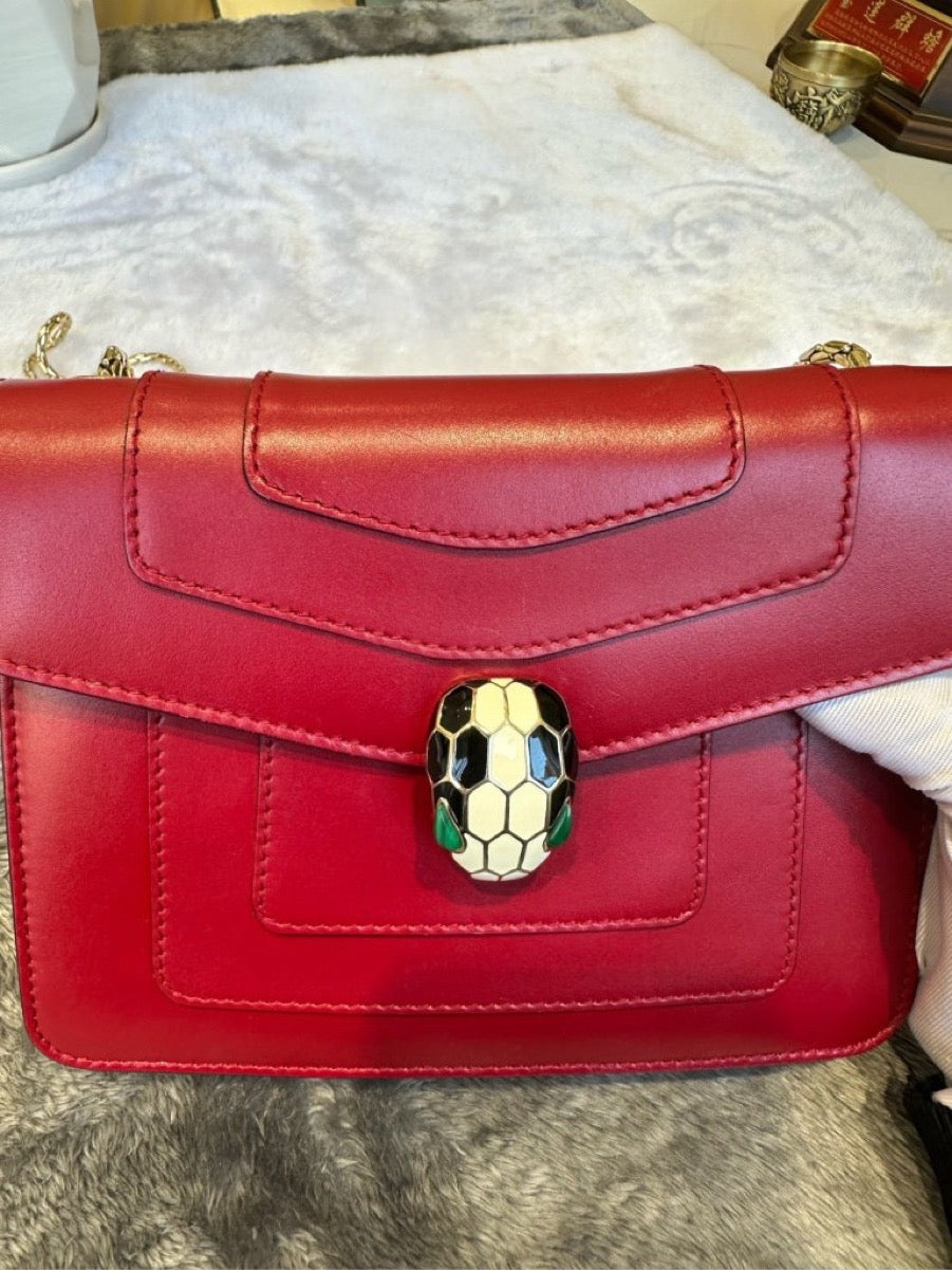 Bvlgari - Serpenti Forever Small - Leather - Red - (small)