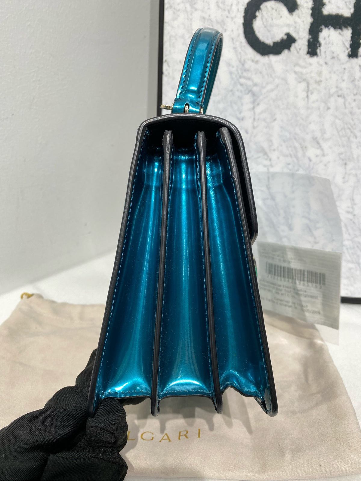 Bvlgari - Serpenti Forever Small - Patent leather - Blue - (small)
