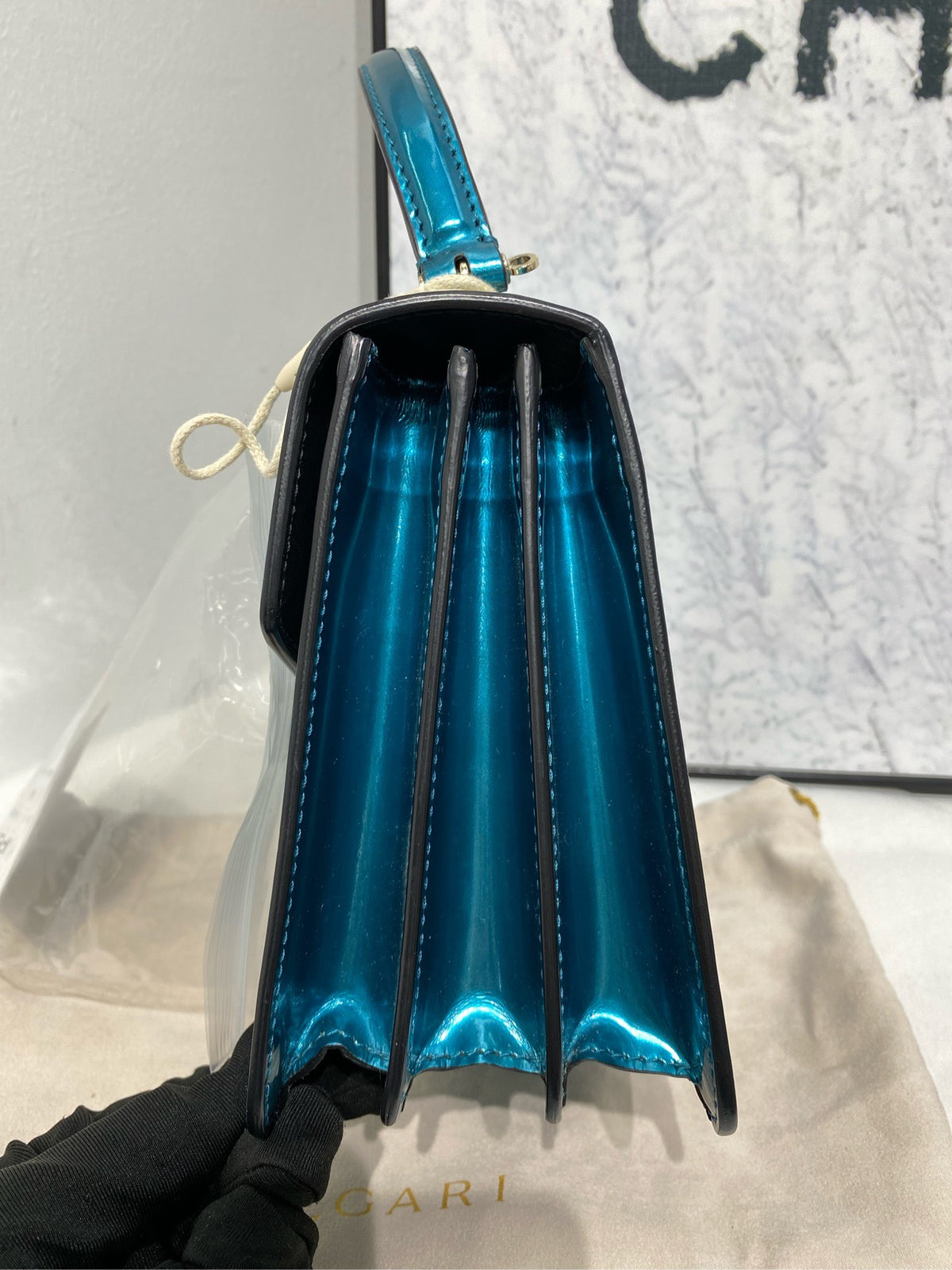 Bvlgari - Serpenti Forever Small - Patent leather - Blue - (small)