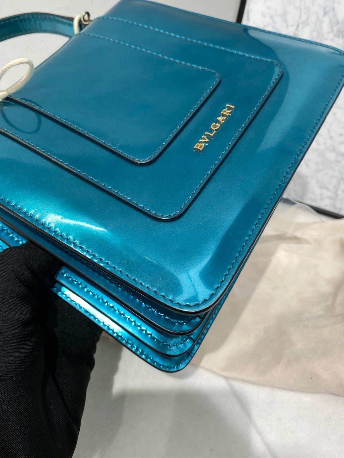 Bvlgari - Serpenti Forever Small - Patent leather - Blue - (small)