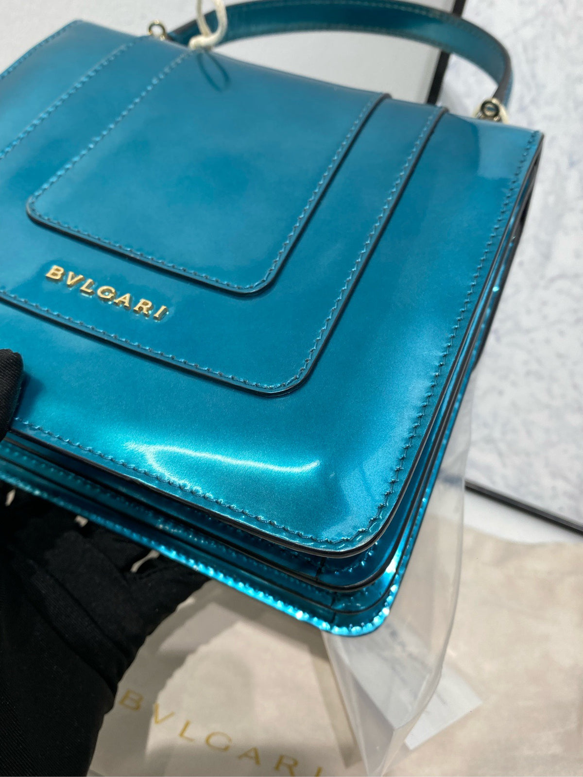 Bvlgari - Serpenti Forever Small - Patent leather - Blue - (small)