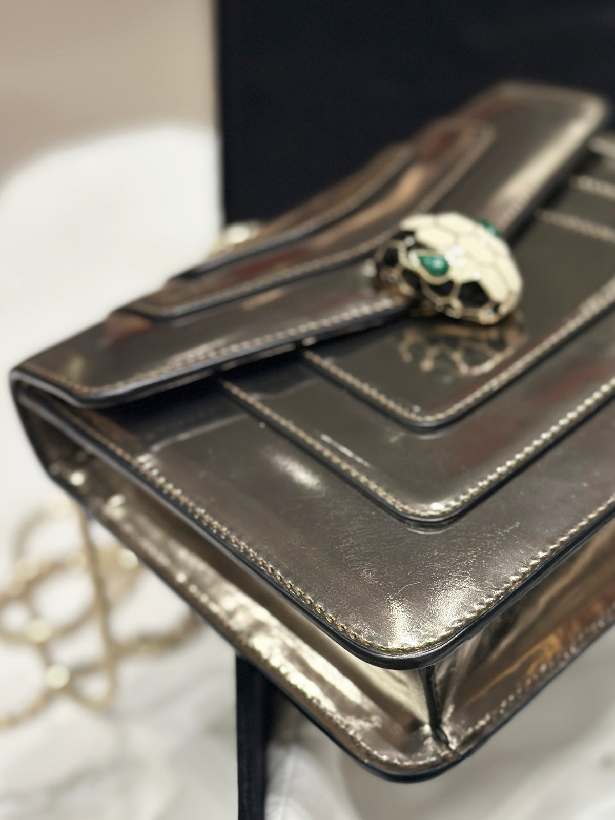 Bvlgari - Serpenti Forever Small - Patent leather - Gold - (small)