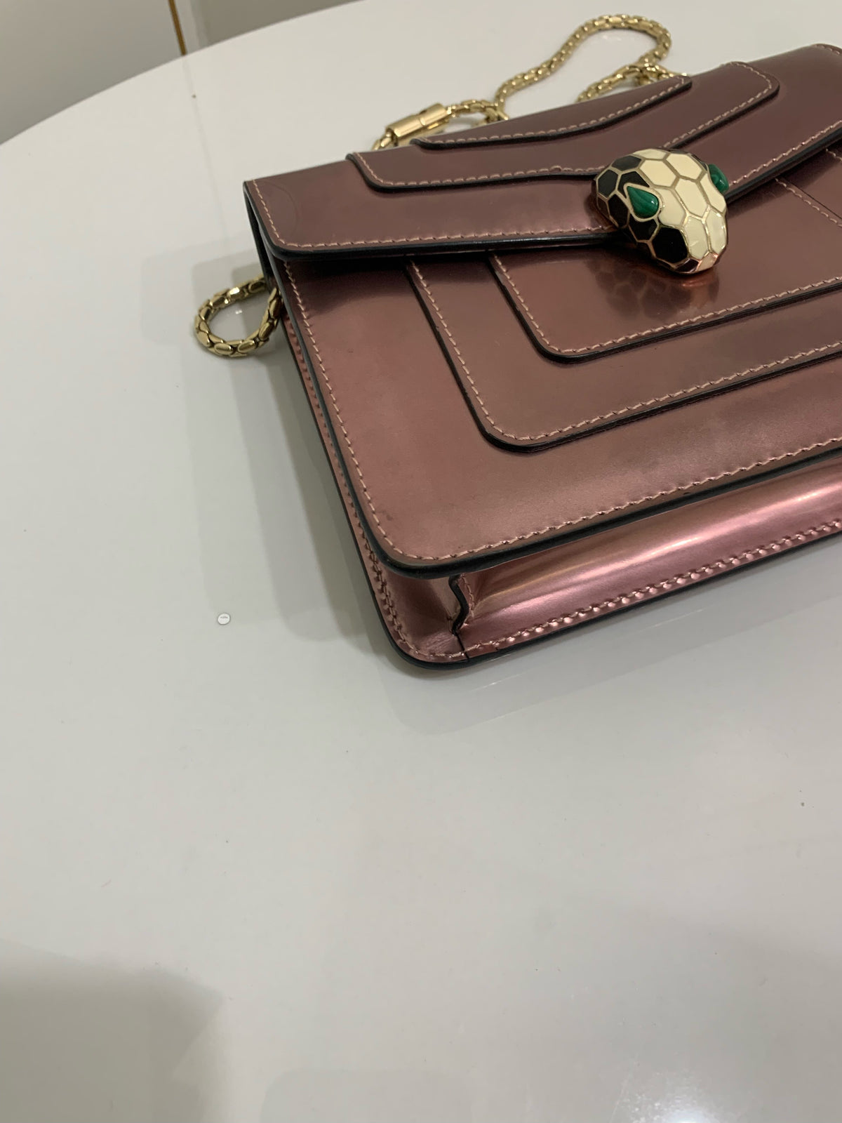 Bvlgari - Serpenti Forever Small - Patent leather - Pink - (small)