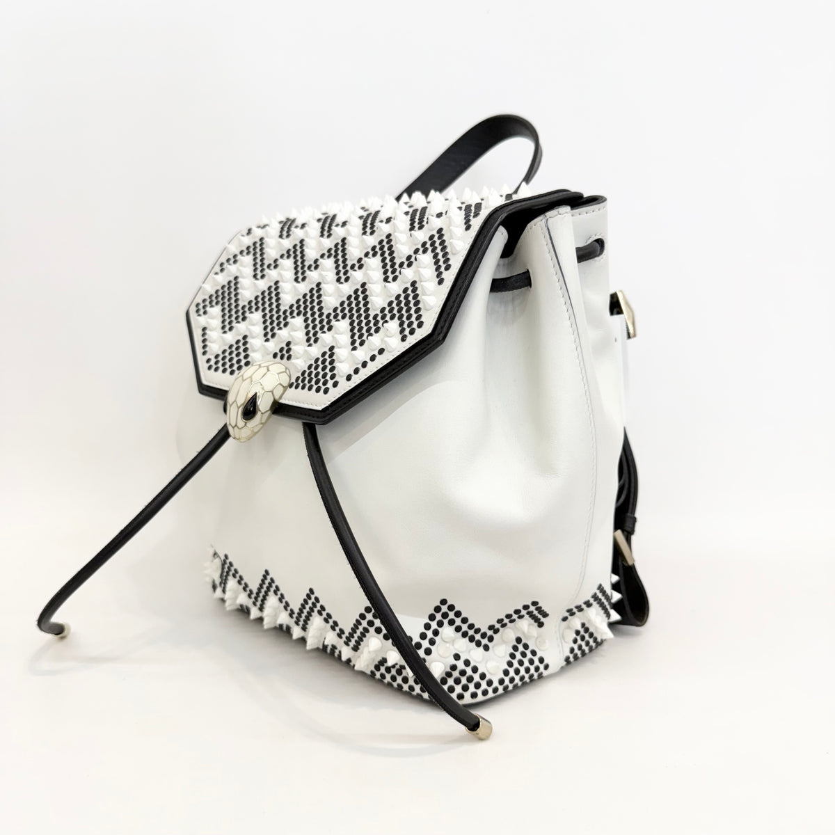 Bvlgari - Serpenti Forever Studded Drawstring Backpack - Leather - Multicolour - (mini)