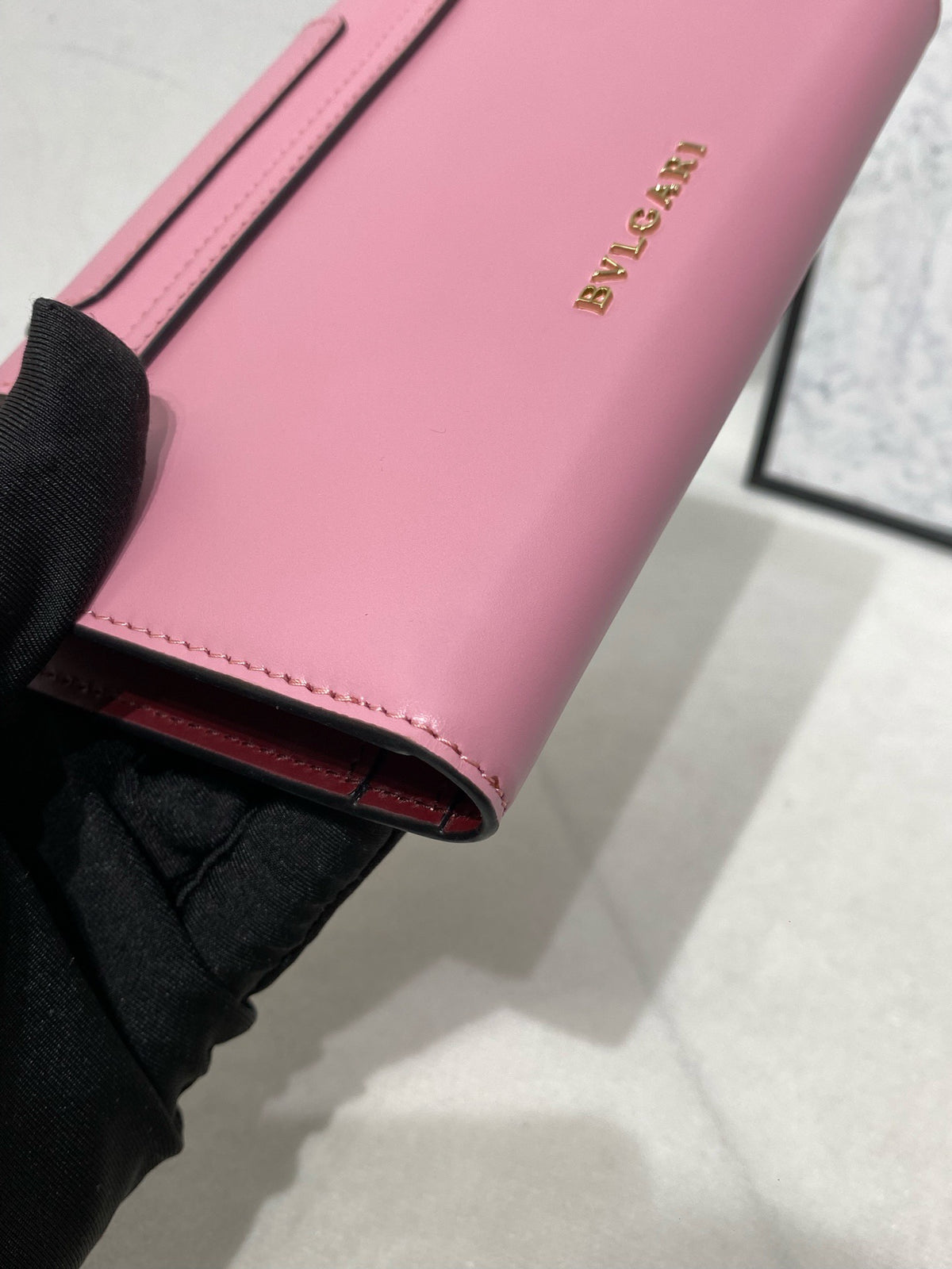 Bvlgari - Serpenti Forever Tri-fold - Leather - Pink
