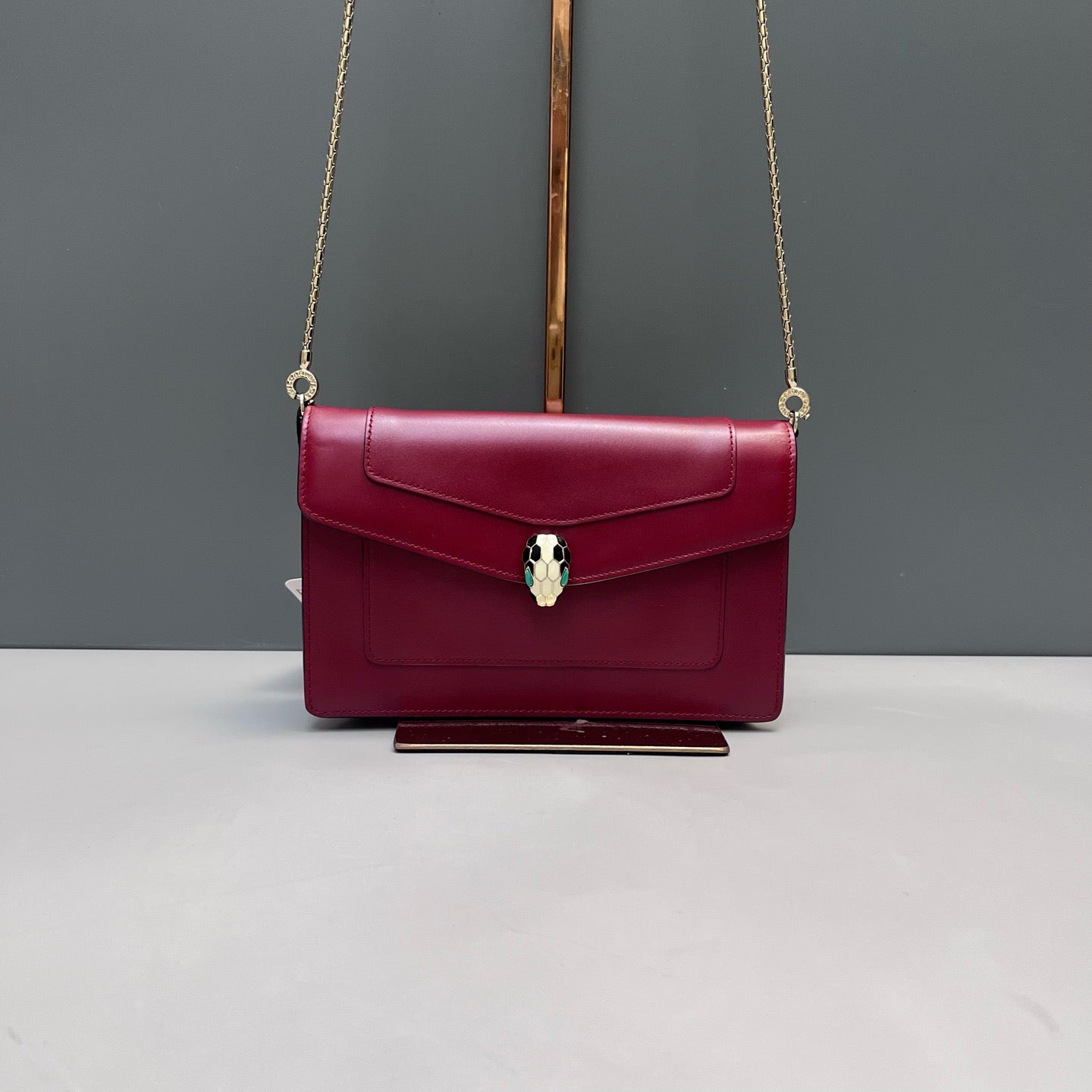 Bvlgari - Serpenti Forever Wallet on Chain - Calf leather - Red - (mini)