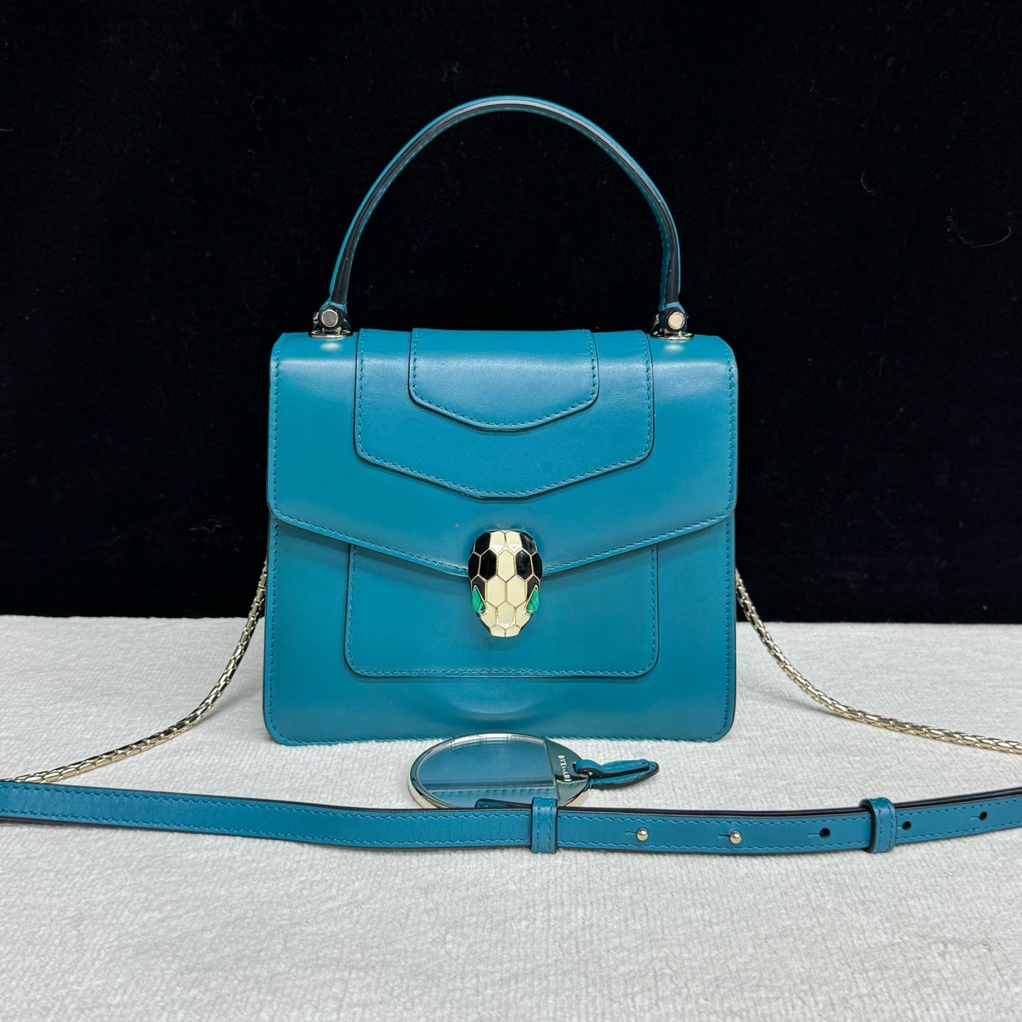 Bvlgari - Serpenti - Leather - Blue - (mini)