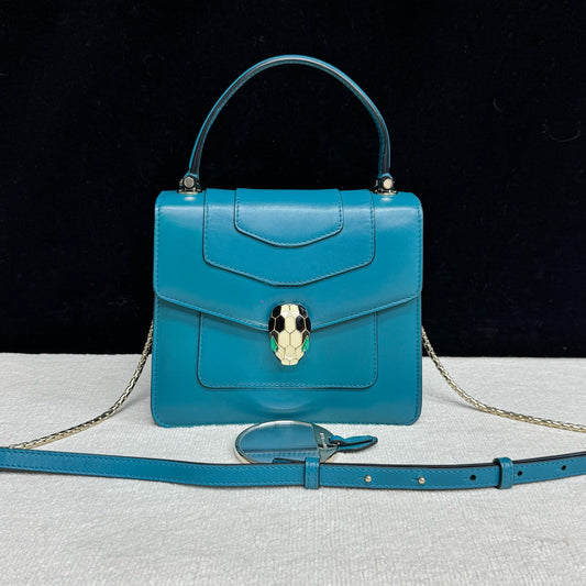 Bvlgari - Serpenti - Leather - Blue - (mini)