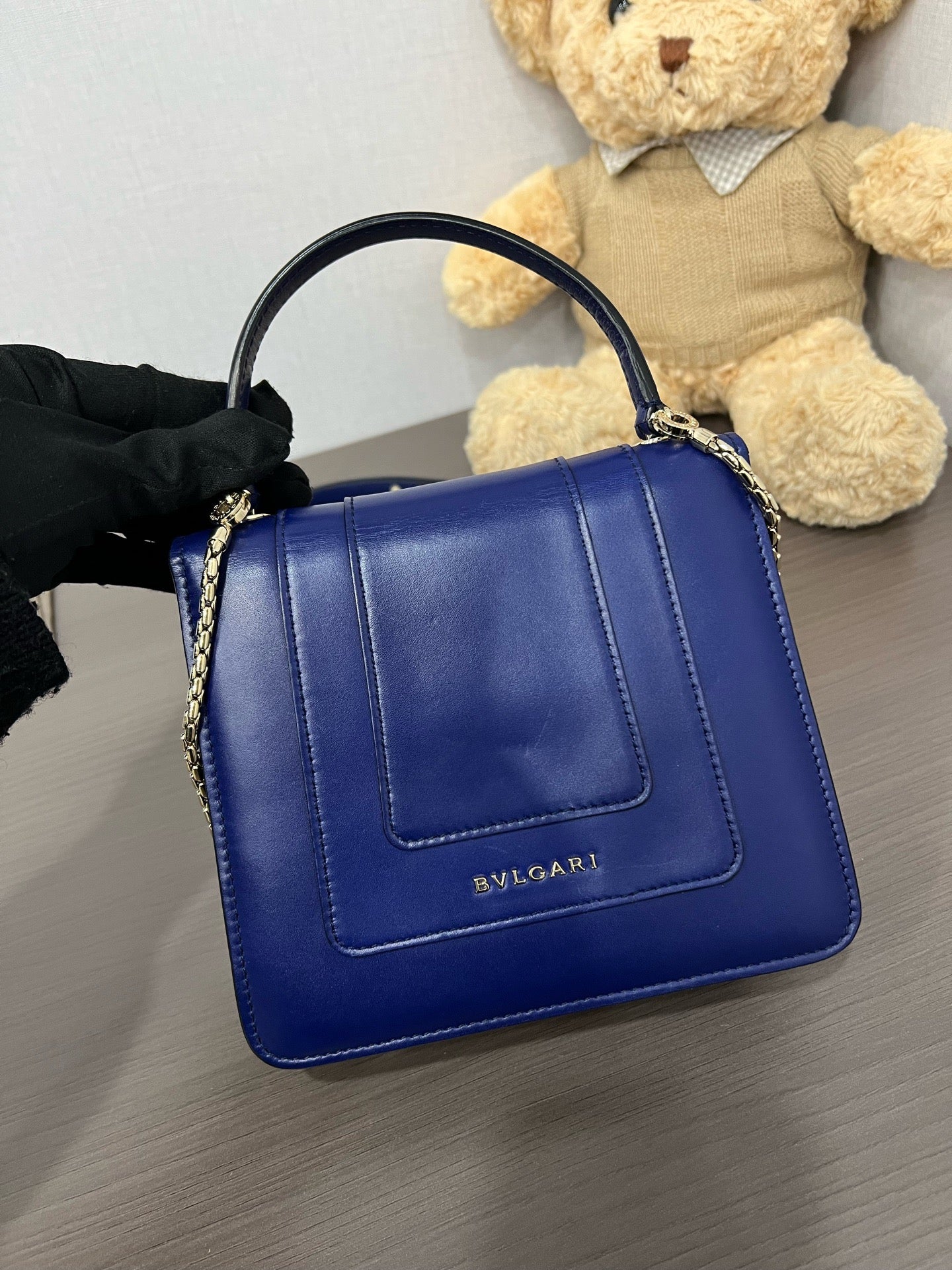 Bvlgari - Serpenti - Leather - Blue - (mini)