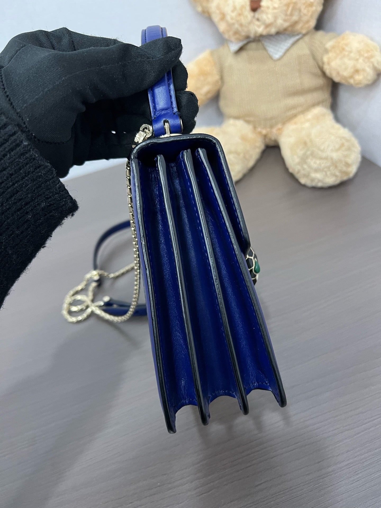 Bvlgari - Serpenti - Leather - Blue - (mini)