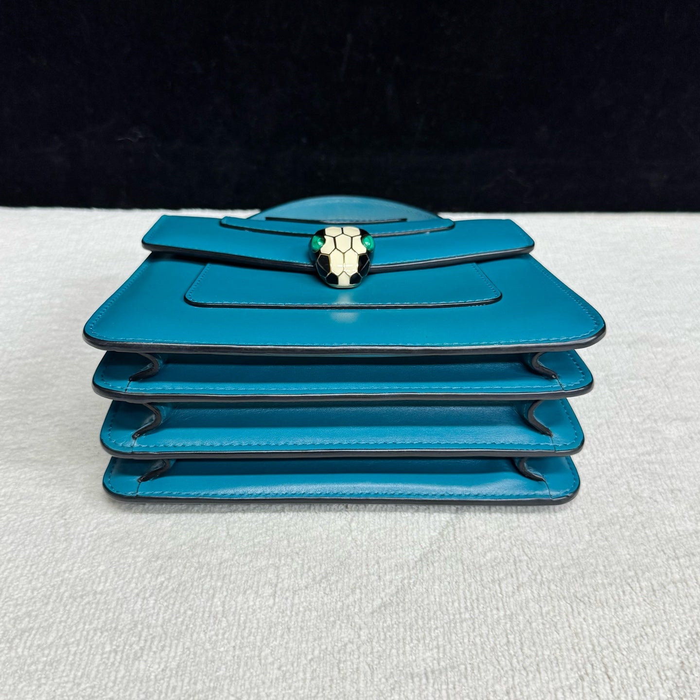 Bvlgari - Serpenti - Leather - Blue - (mini)