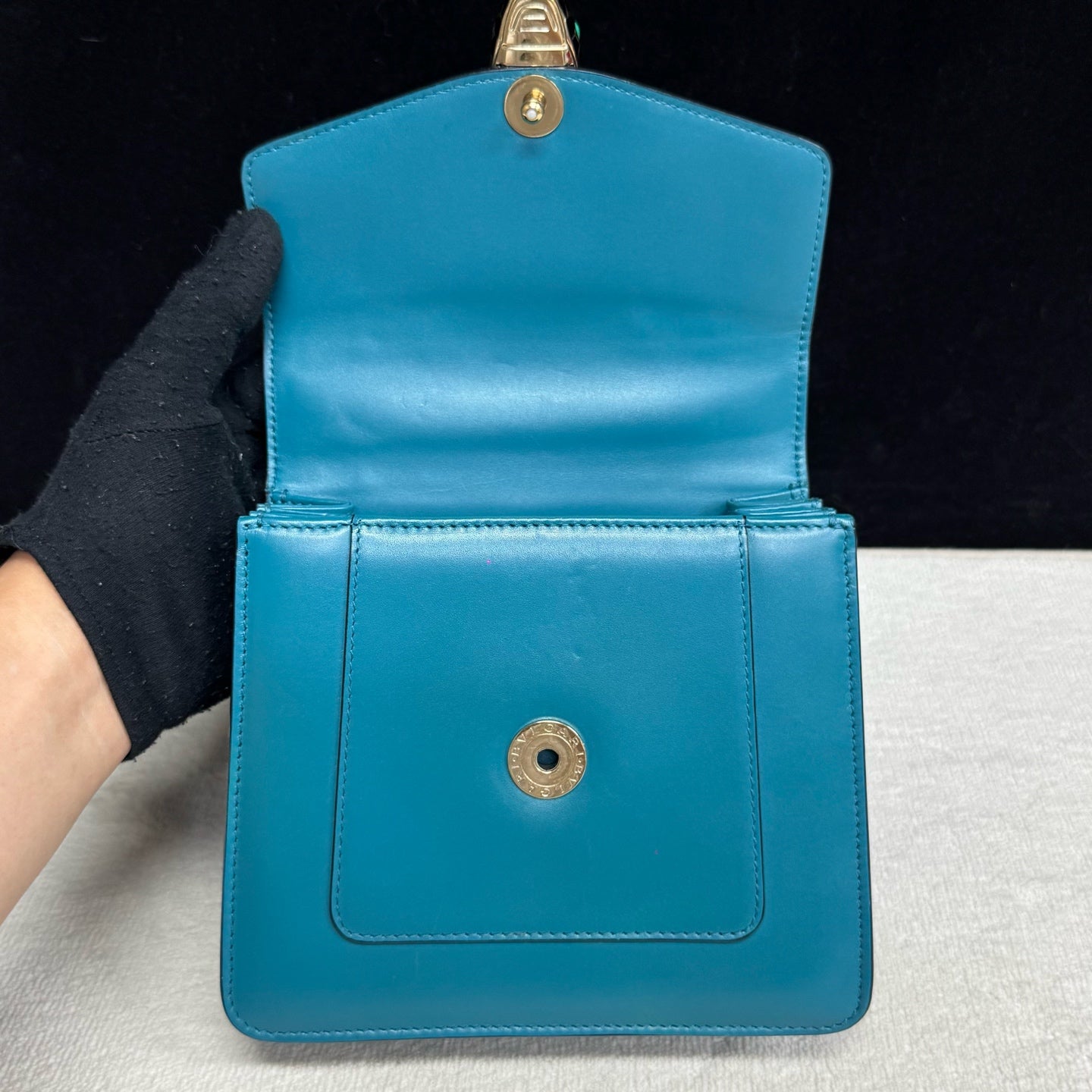 Bvlgari - Serpenti - Leather - Blue - (mini)