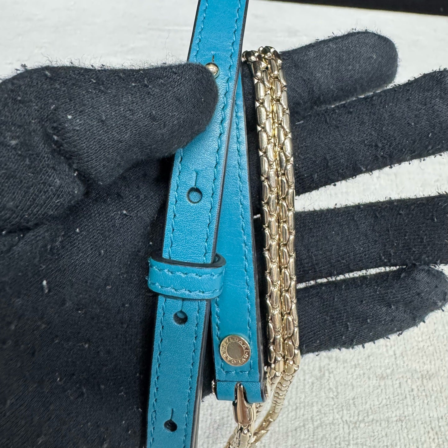 Bvlgari - Serpenti - Leather - Blue - (mini)