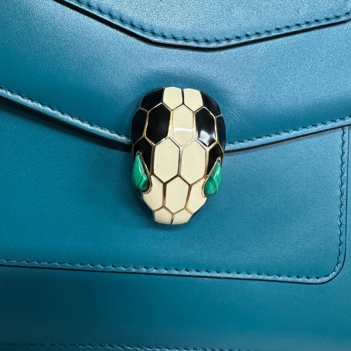 Bvlgari - Serpenti - Leather - Blue - (mini)