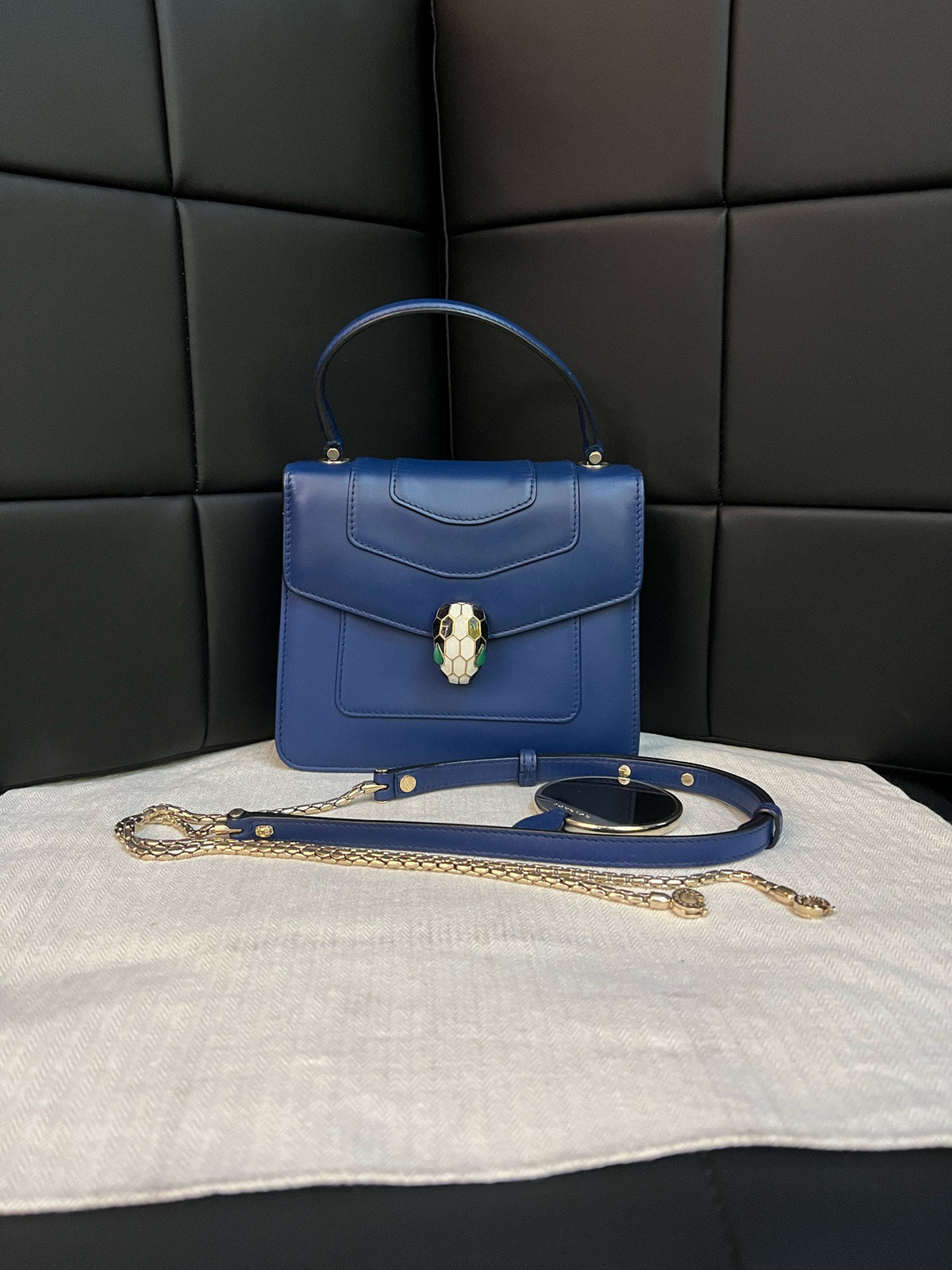 Bvlgari - Serpenti - Leather - Blue - (small)