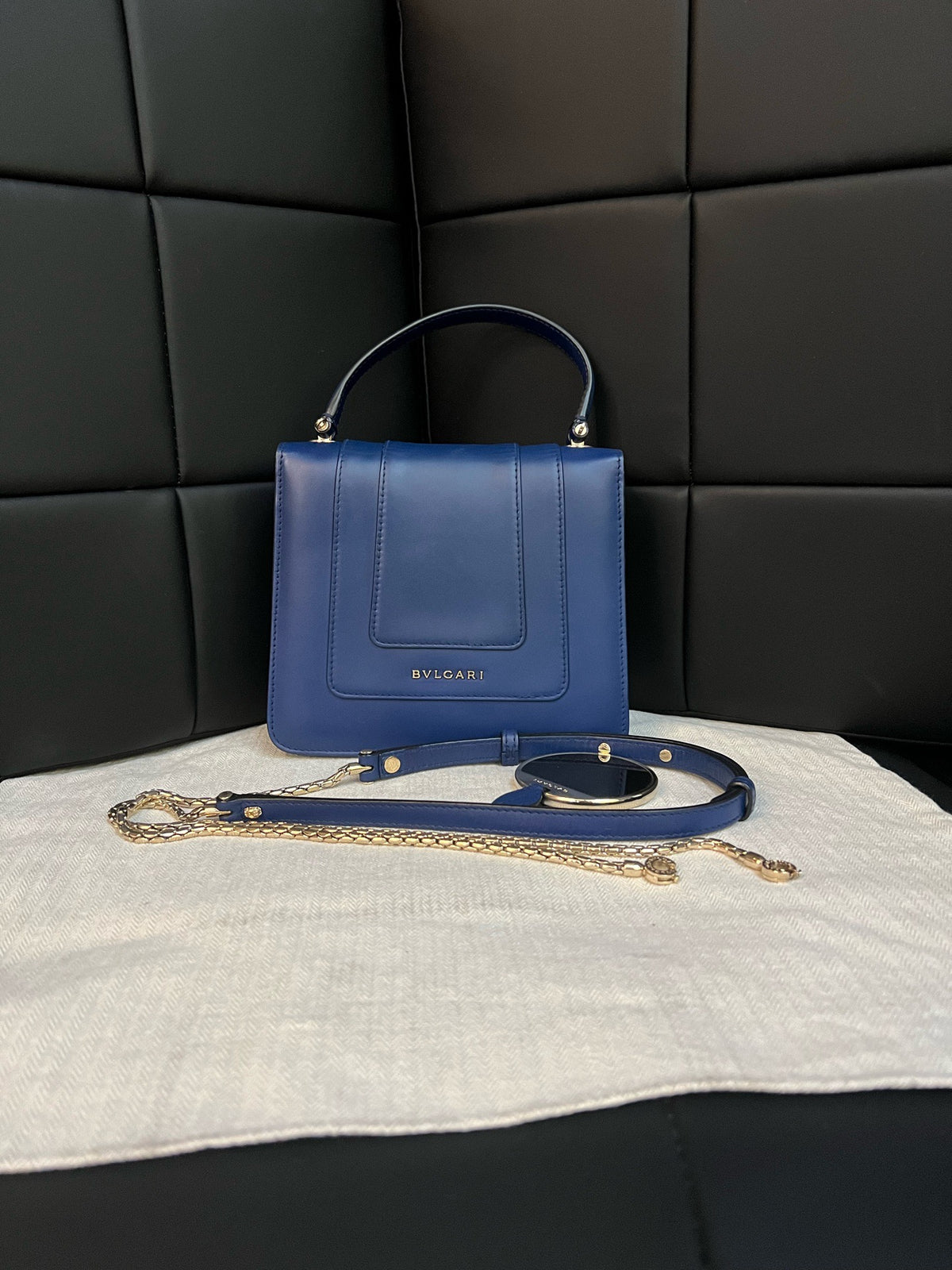Bvlgari - Serpenti - Leather - Blue - (small)