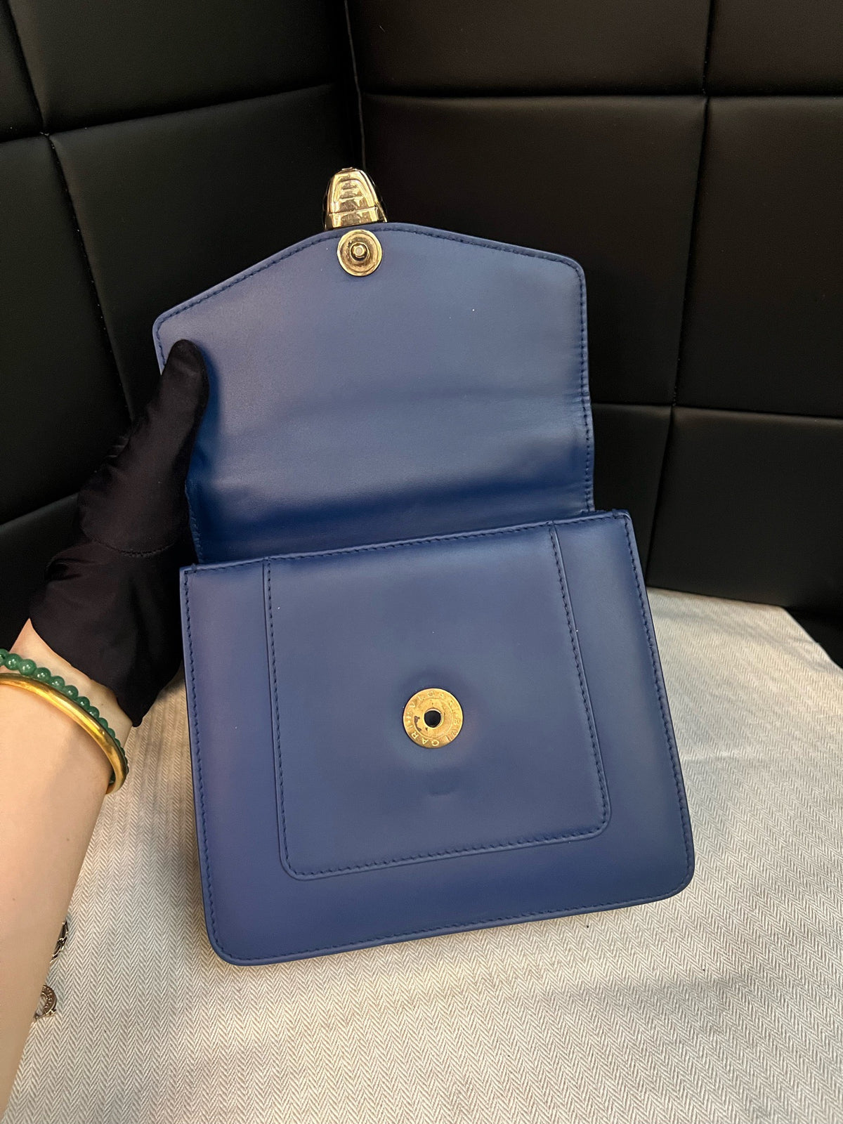 Bvlgari - Serpenti - Leather - Blue - (small)
