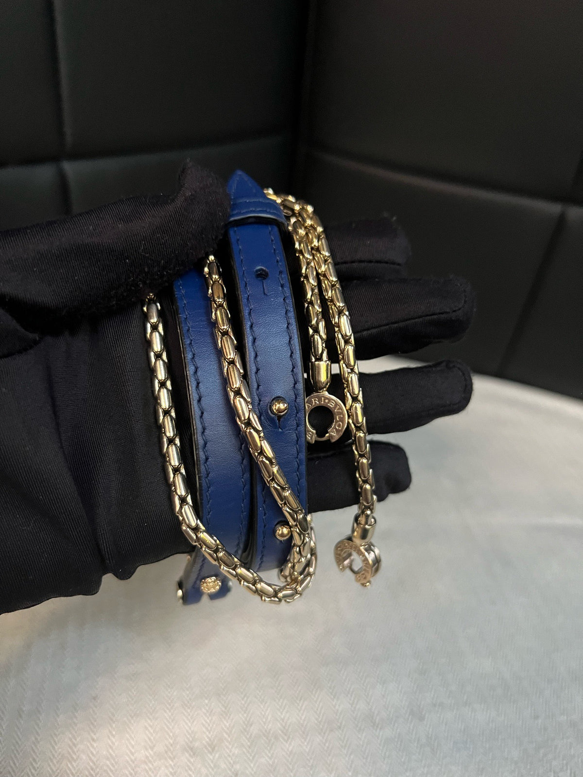 Bvlgari - Serpenti - Leather - Blue - (small)