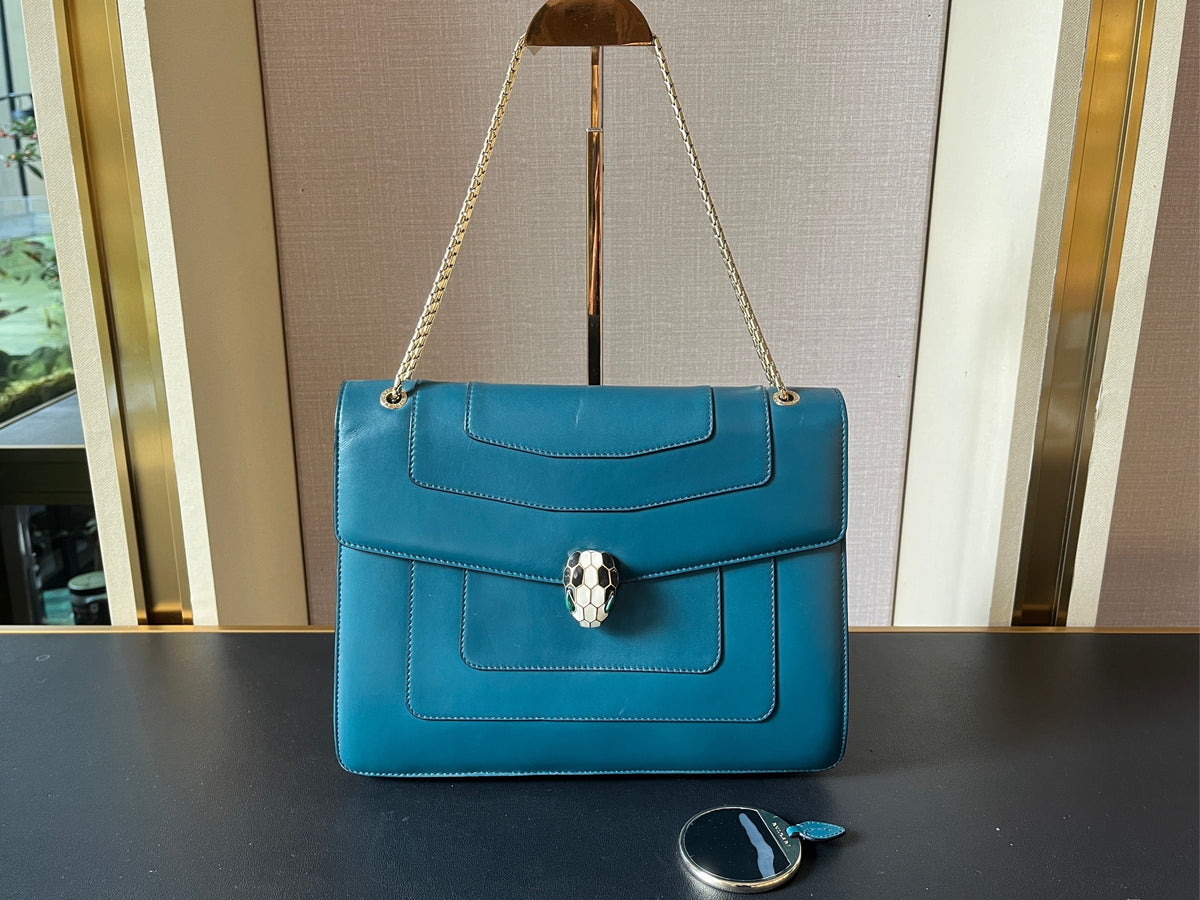 Bvlgari - Serpenti - Leather - Green - (large)