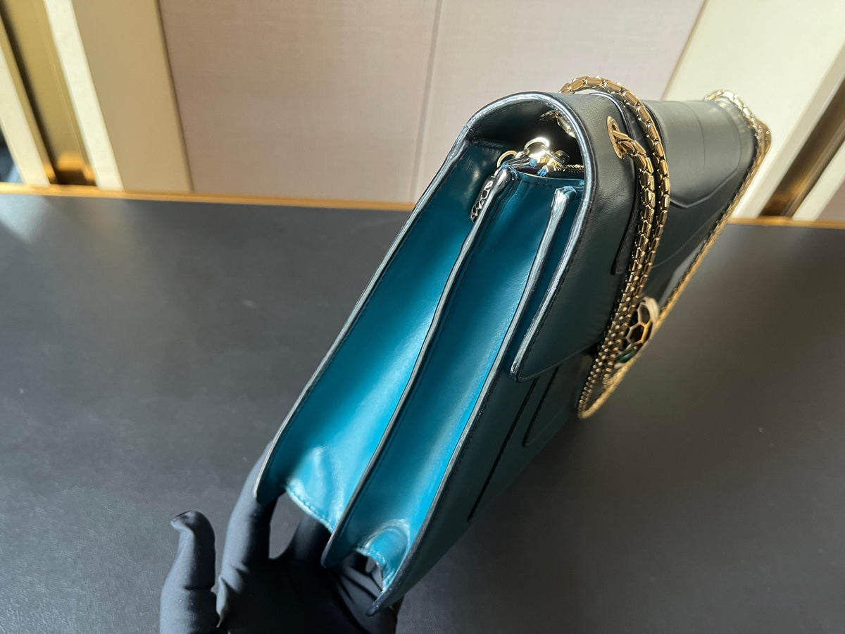 Bvlgari - Serpenti - Leather - Green - (large)