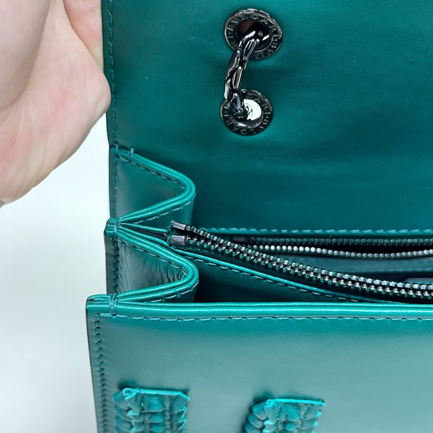 Bvlgari - Serpenti - Leather - Green - (medium)