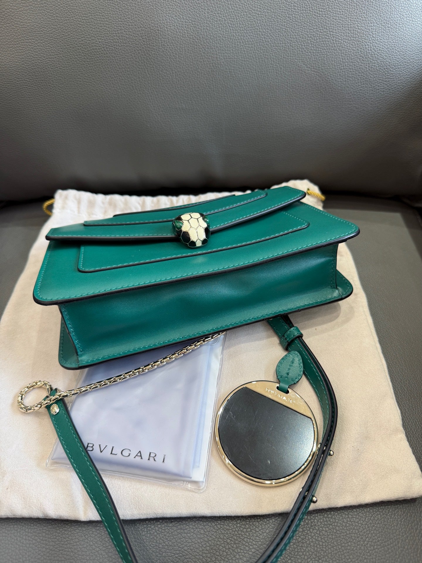 Bvlgari - Serpenti - Leather - Green - (small)