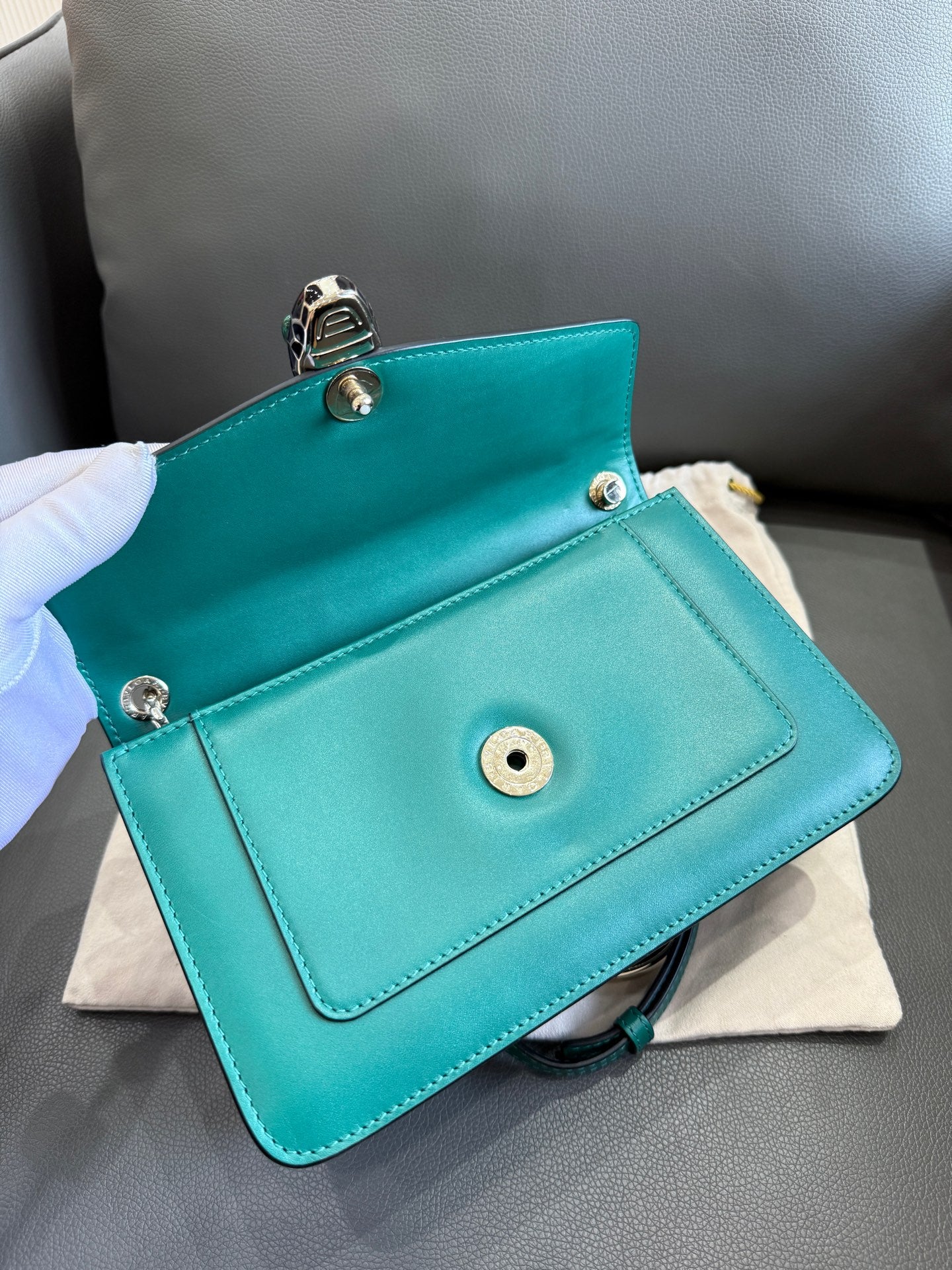 Bvlgari - Serpenti - Leather - Green - (small)
