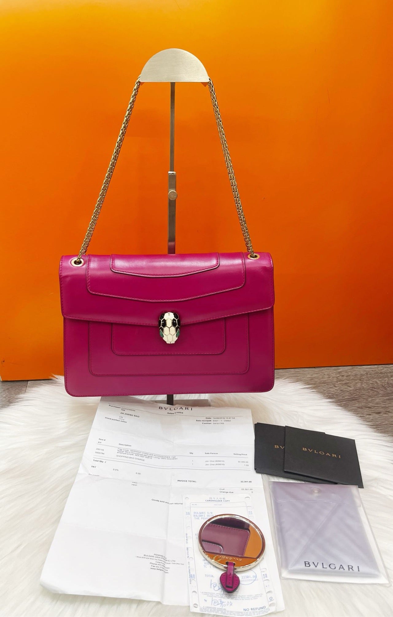 Bvlgari - Serpenti - Leather - Pink - (medium)
