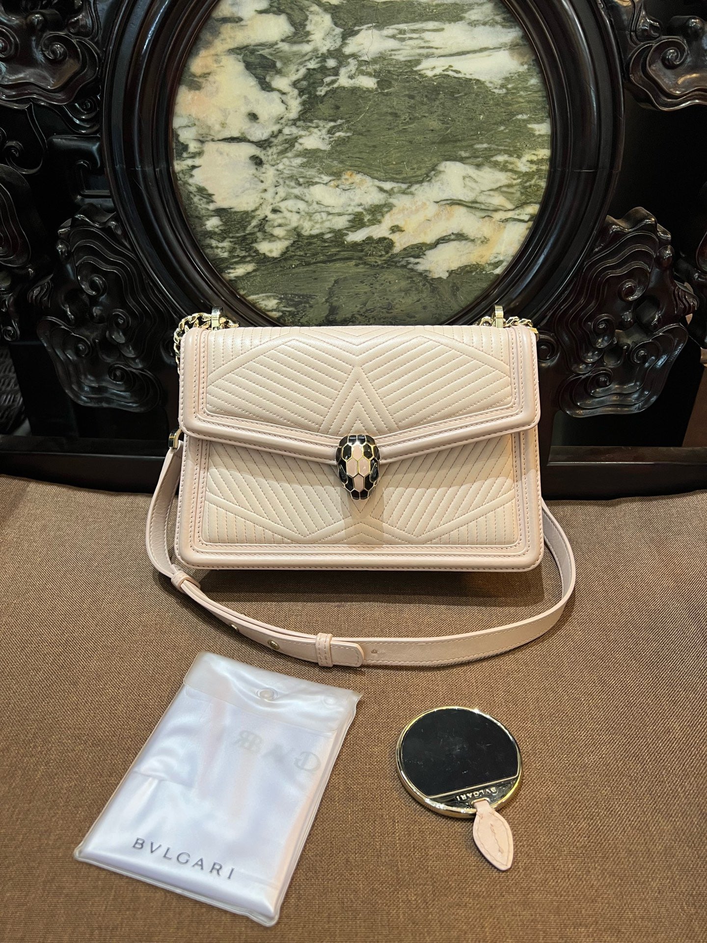 Bvlgari - Serpenti - Leather - Pink - (Medium)