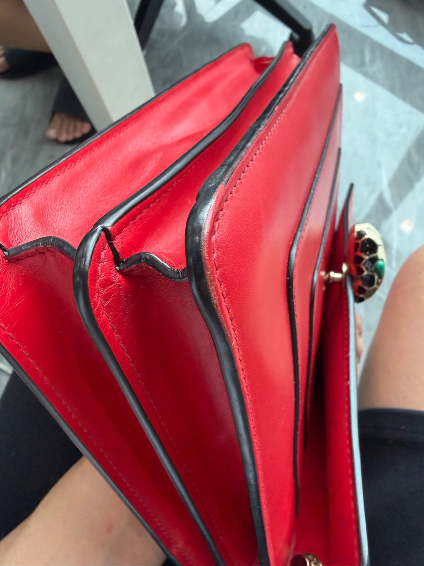 Bvlgari - Serpenti - Leather - Red - (Small)