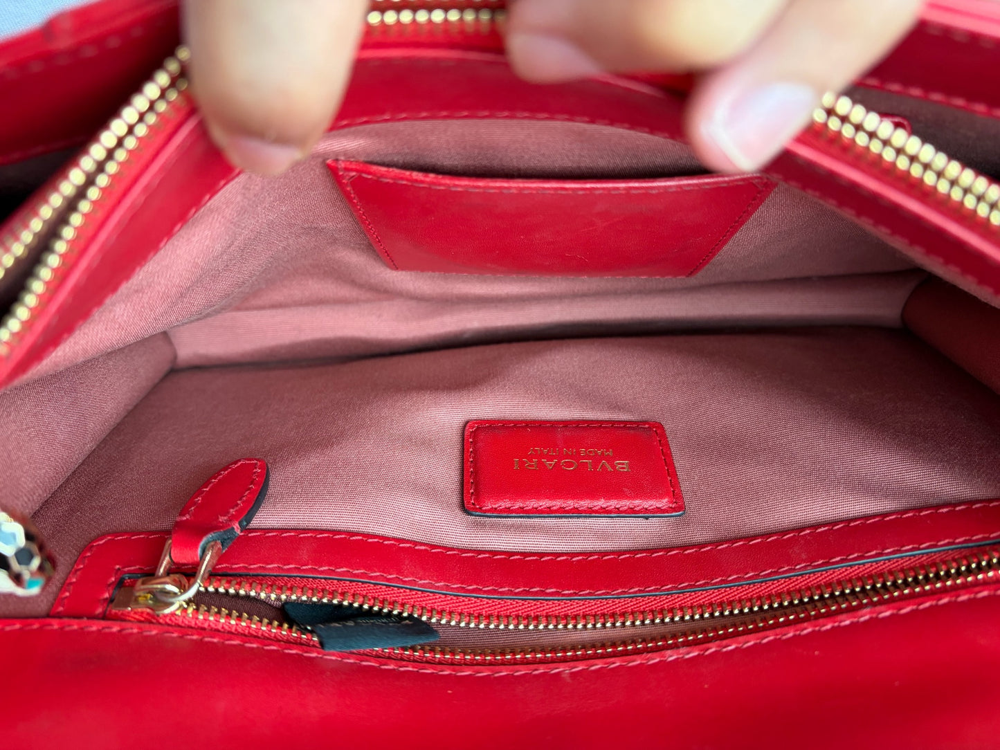 Bvlgari - Serpenti - Leather - Red - (Small)
