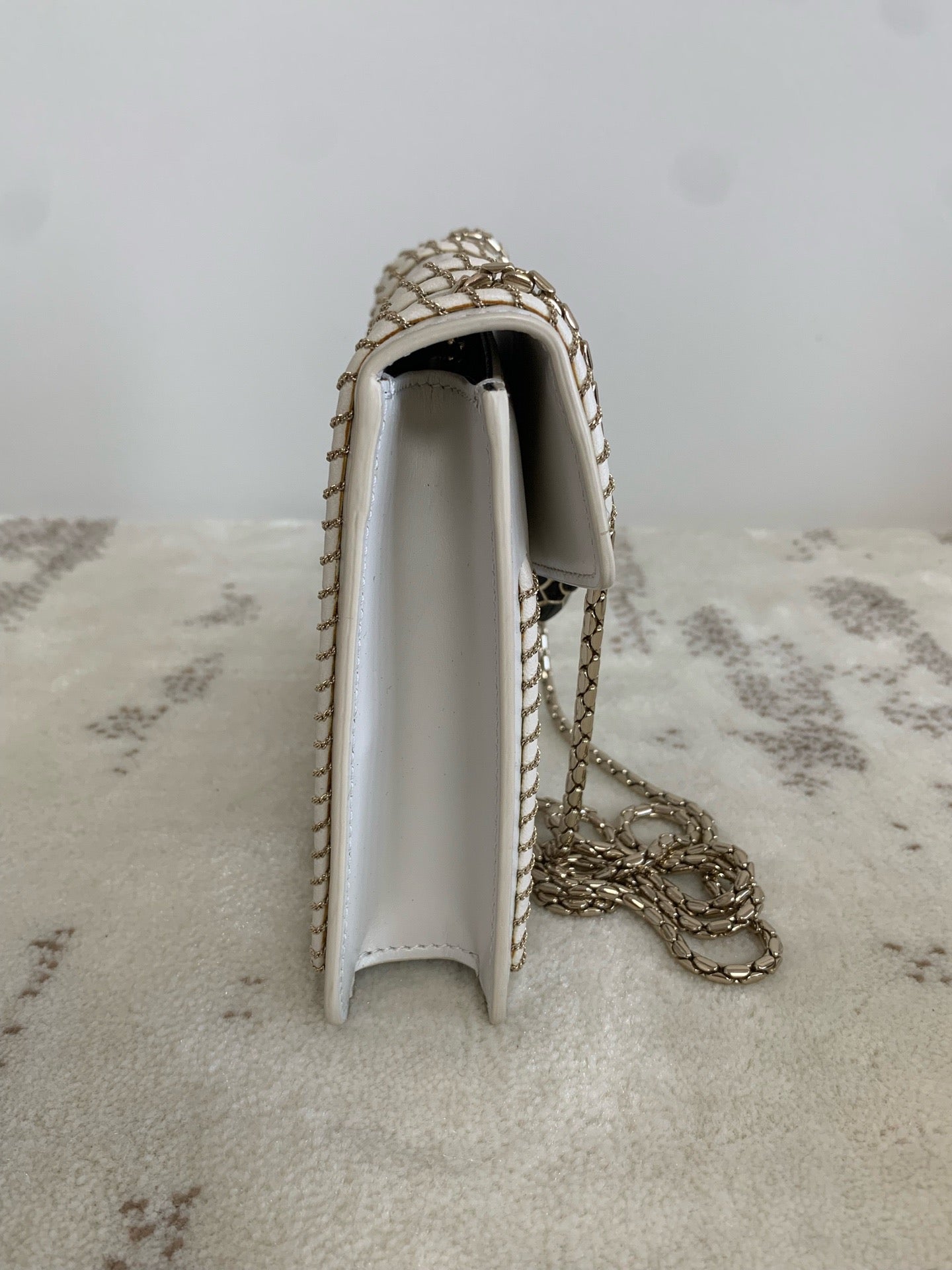 Bvlgari - Serpenti - Leather - White - (mini)