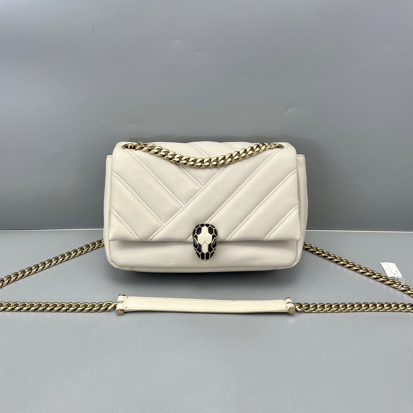Bvlgari - Serpenti - Leather - White - (Small)