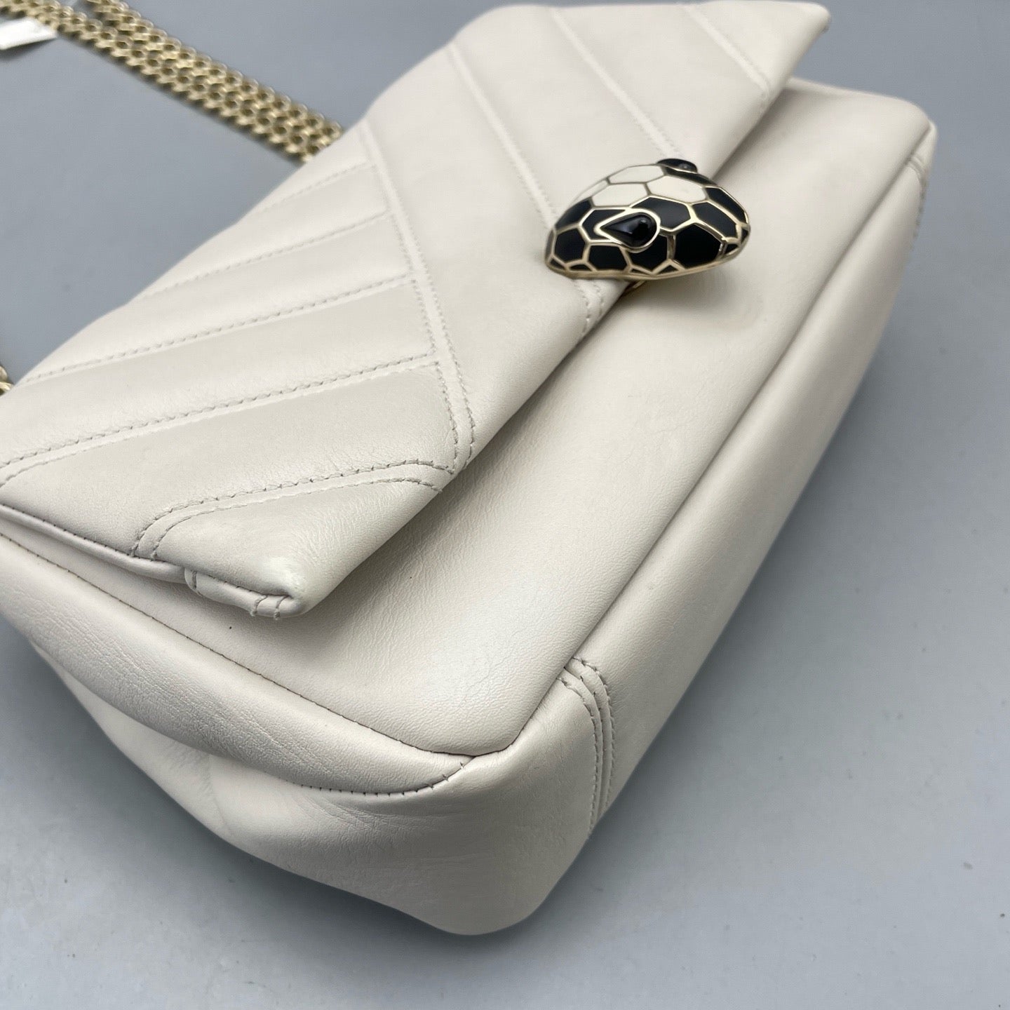 Bvlgari - Serpenti - Leather - White - (Small)
