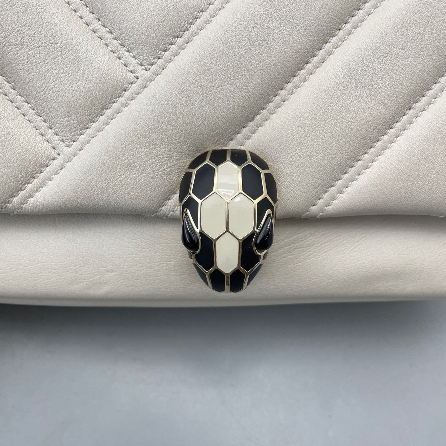 Bvlgari - Serpenti - Leather - White - (Small)