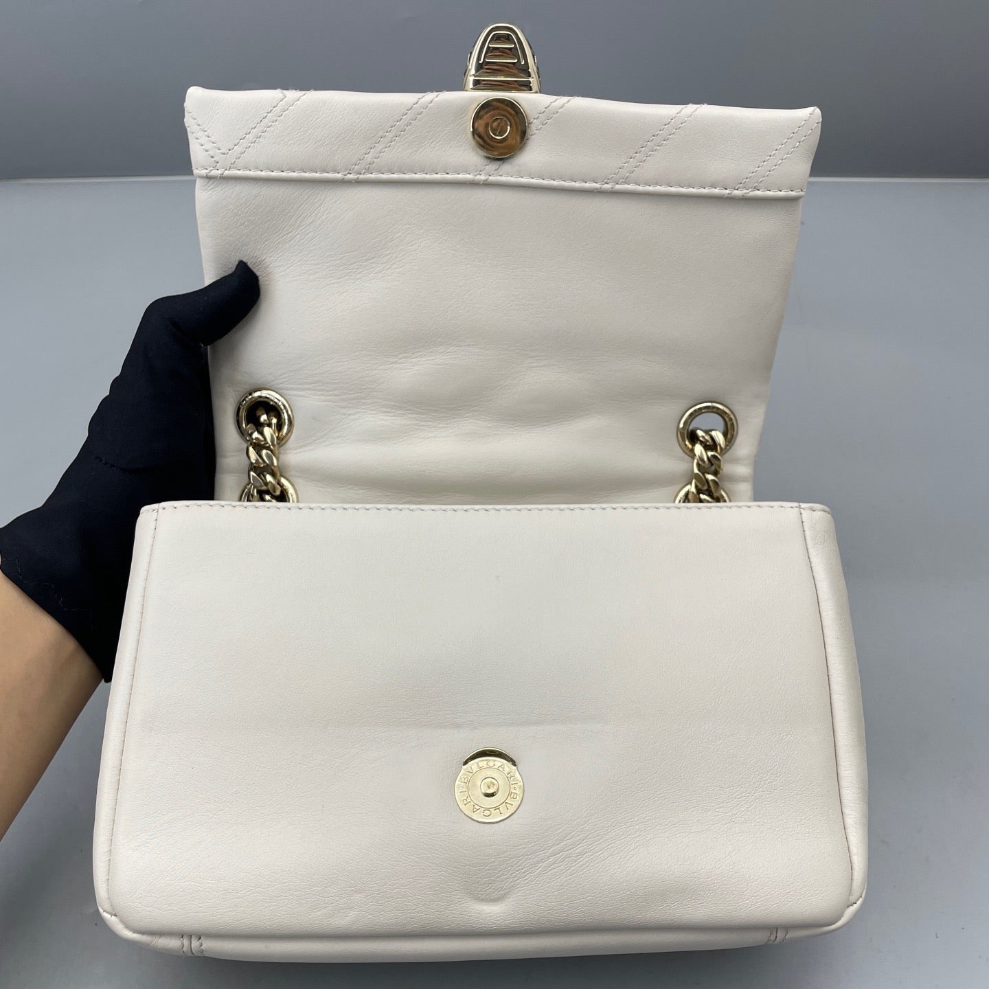 Bvlgari - Serpenti - Leather - White - (Small)