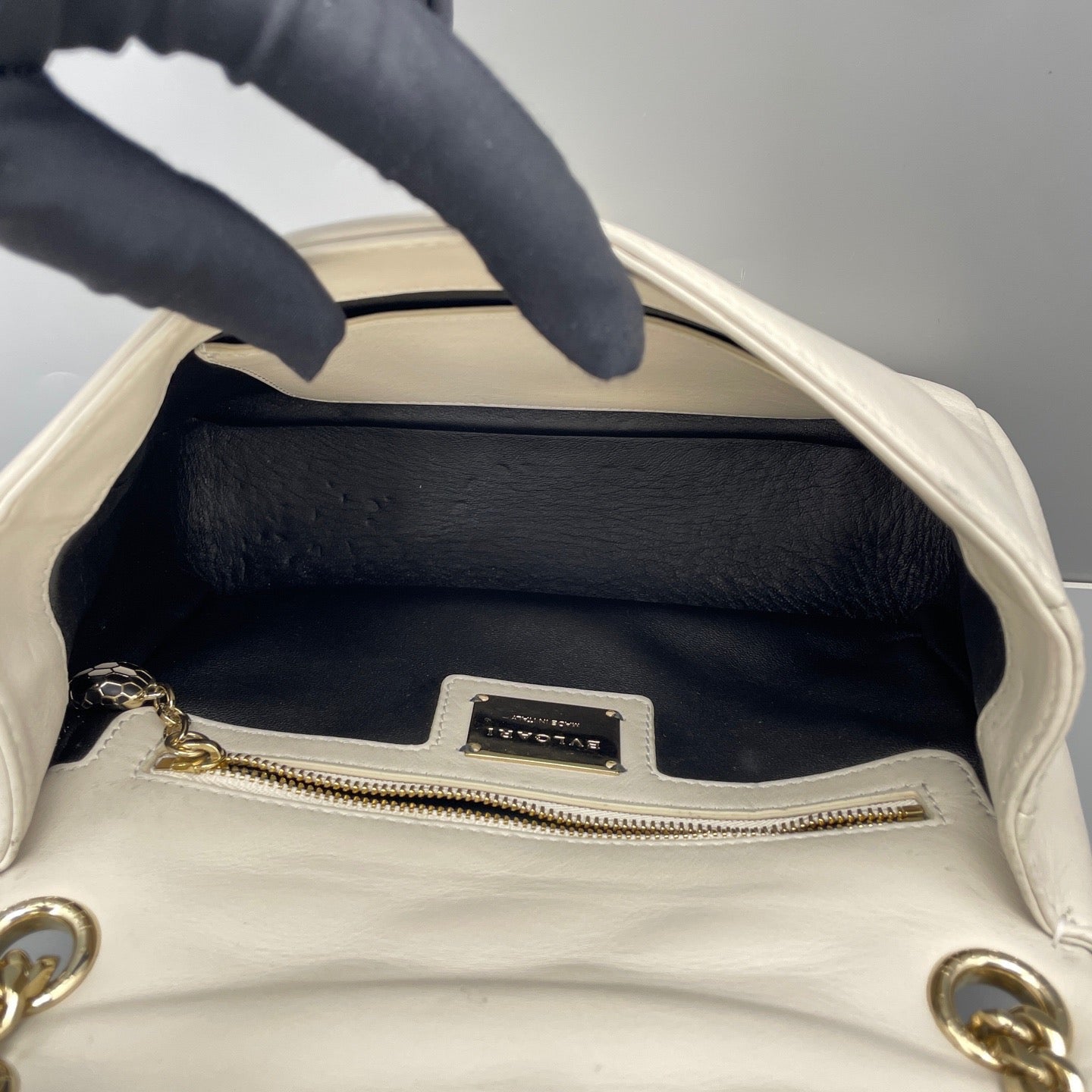Bvlgari - Serpenti - Leather - White - (Small)