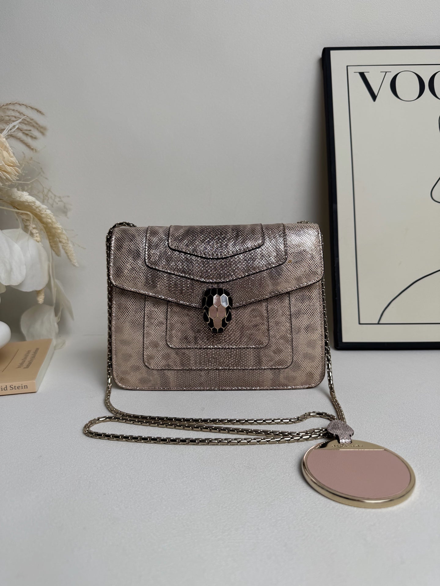 Bvlgari - Serpenti - Lizard - Beige - (mini)