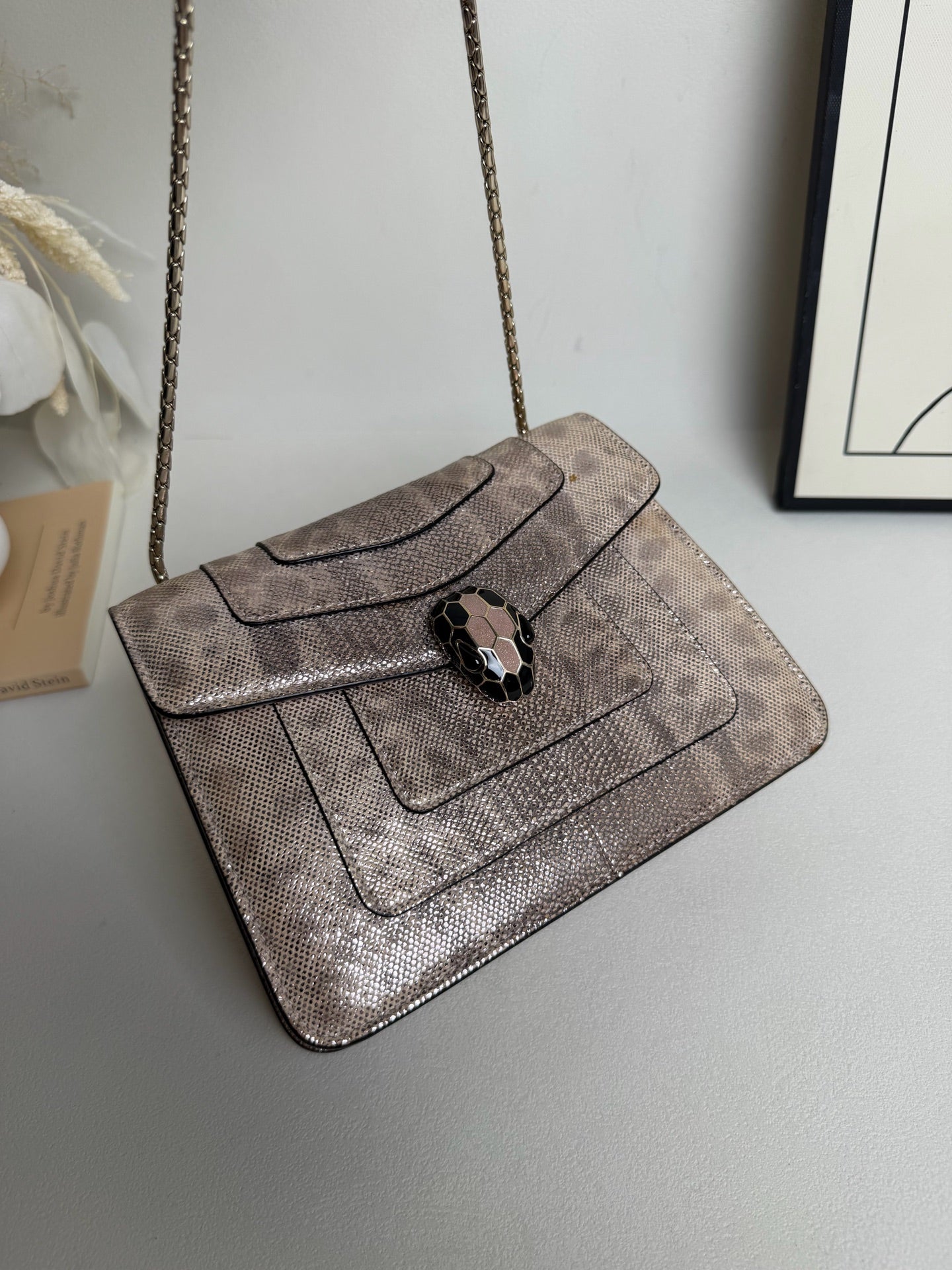 Bvlgari - Serpenti - Lizard - Beige - (mini)