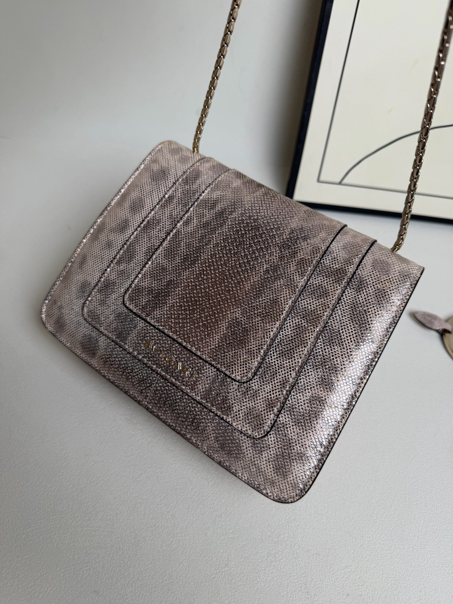 Bvlgari - Serpenti - Lizard - Beige - (mini)