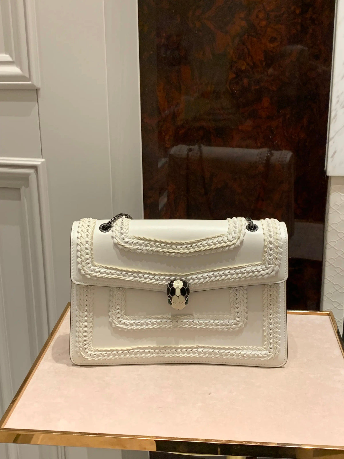 Bvlgari - Serpenti Medium - Leather - White - (medium)