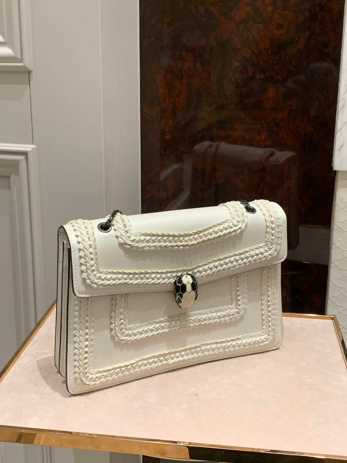 Bvlgari - Serpenti Medium - Leather - White - (medium)