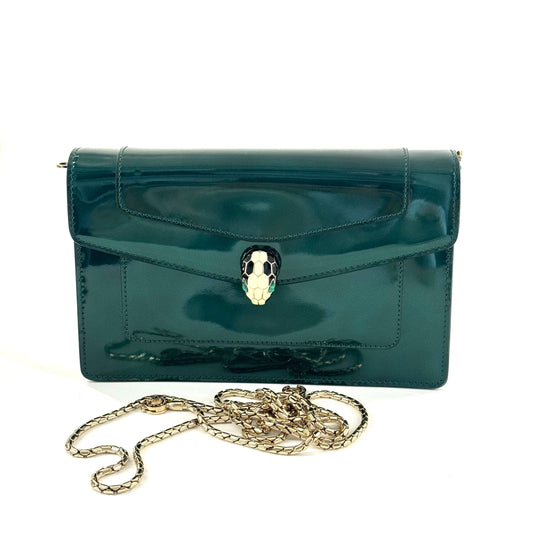 Bvlgari - Serpenti - Patent leather - Green - (small)