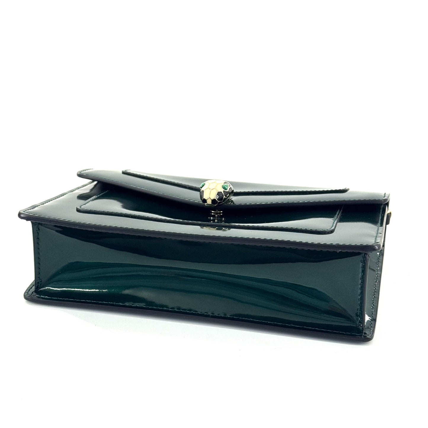 Bvlgari - Serpenti - Patent leather - Green - (small)