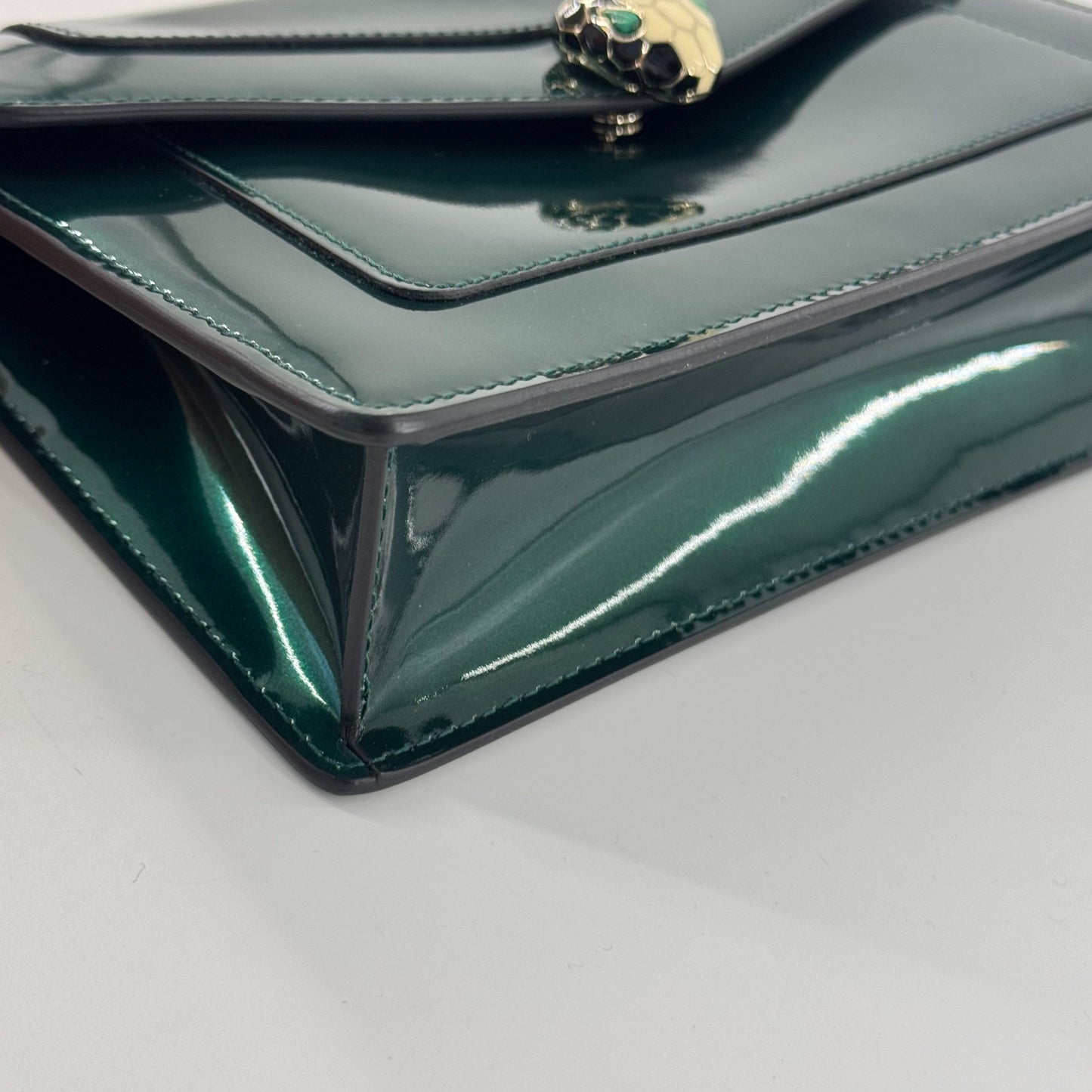 Bvlgari - Serpenti - Patent leather - Green - (small)