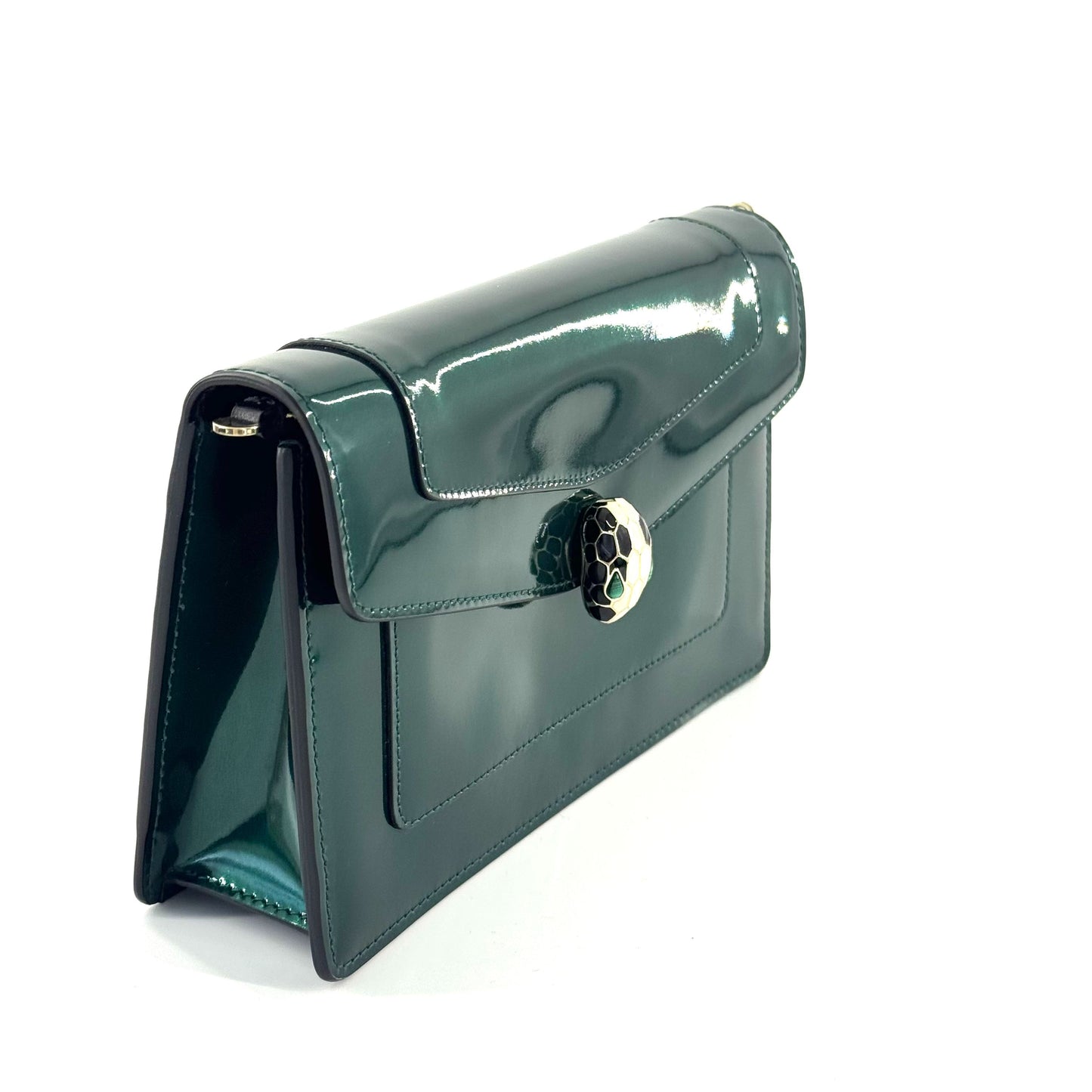 Bvlgari - Serpenti - Patent leather - Green - (small)