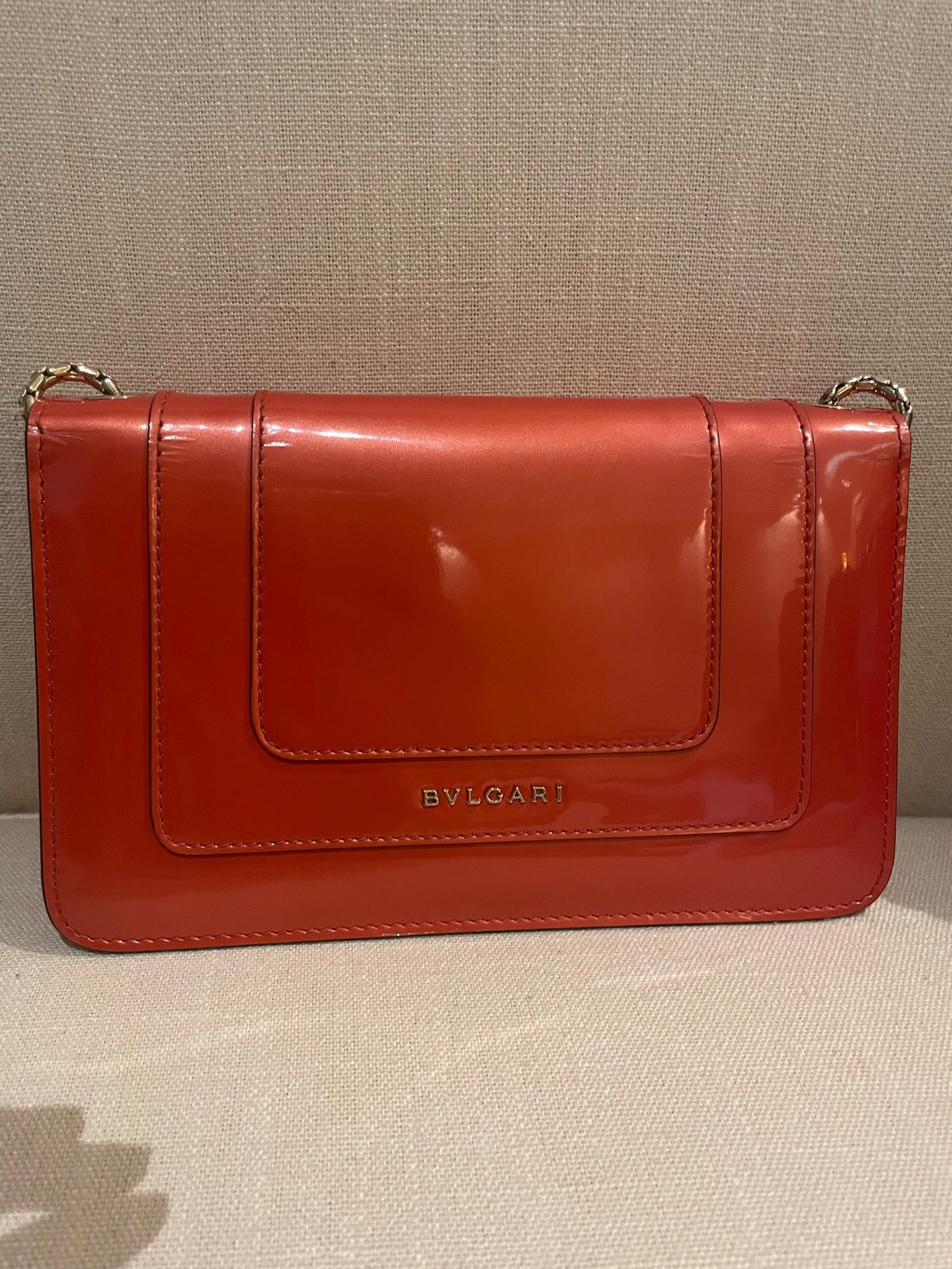 Bvlgari - Serpenti - Patent leather - Red - (mini)