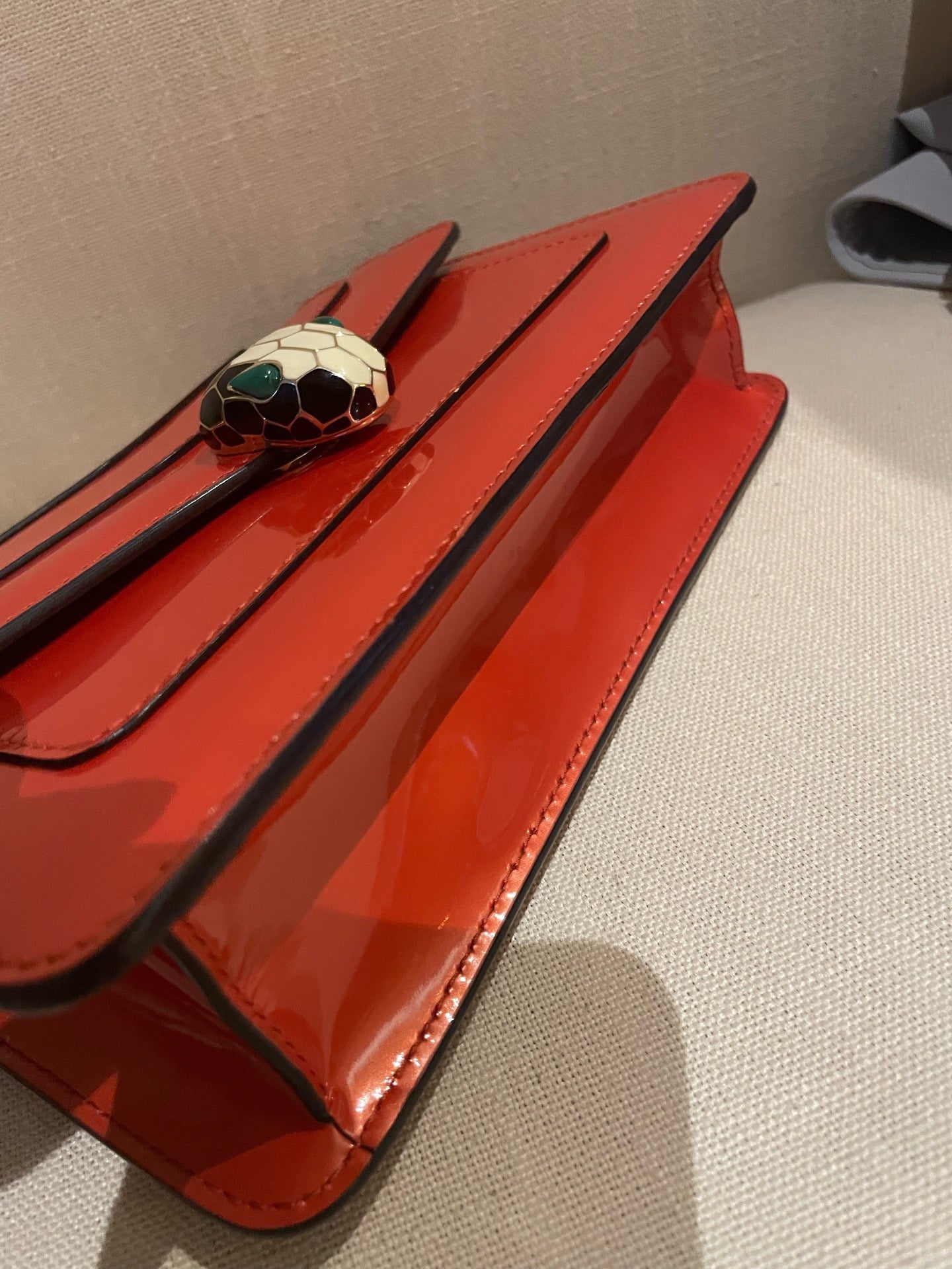 Bvlgari - Serpenti - Patent leather - Red - (mini)