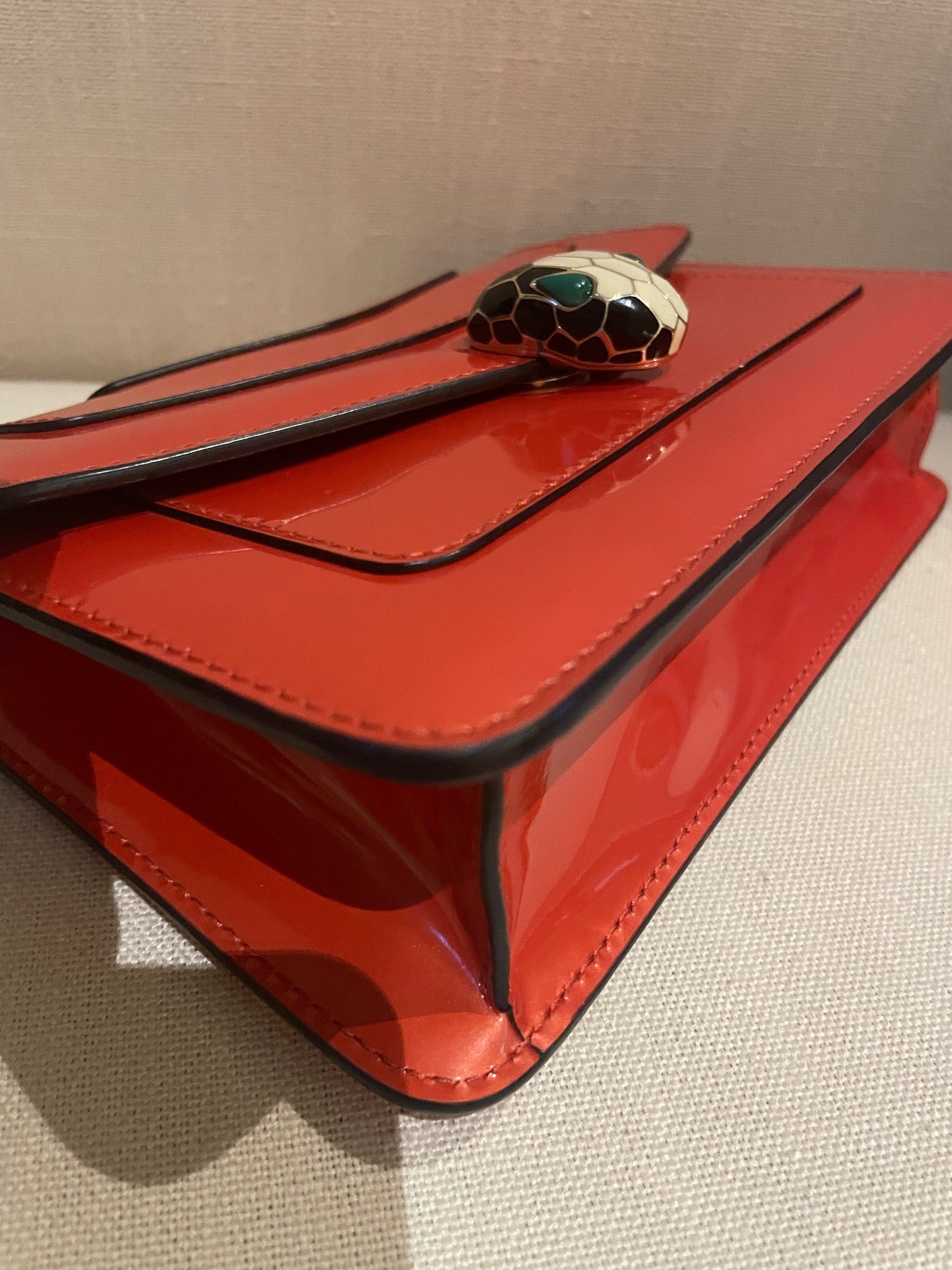 Bvlgari - Serpenti - Patent leather - Red - (mini)