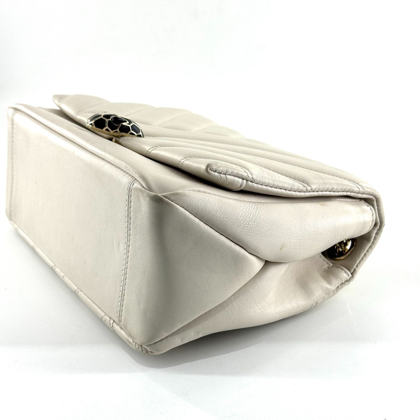 Bvlgari - Serpenti Puffy Bag - Leather - White - (Medium)